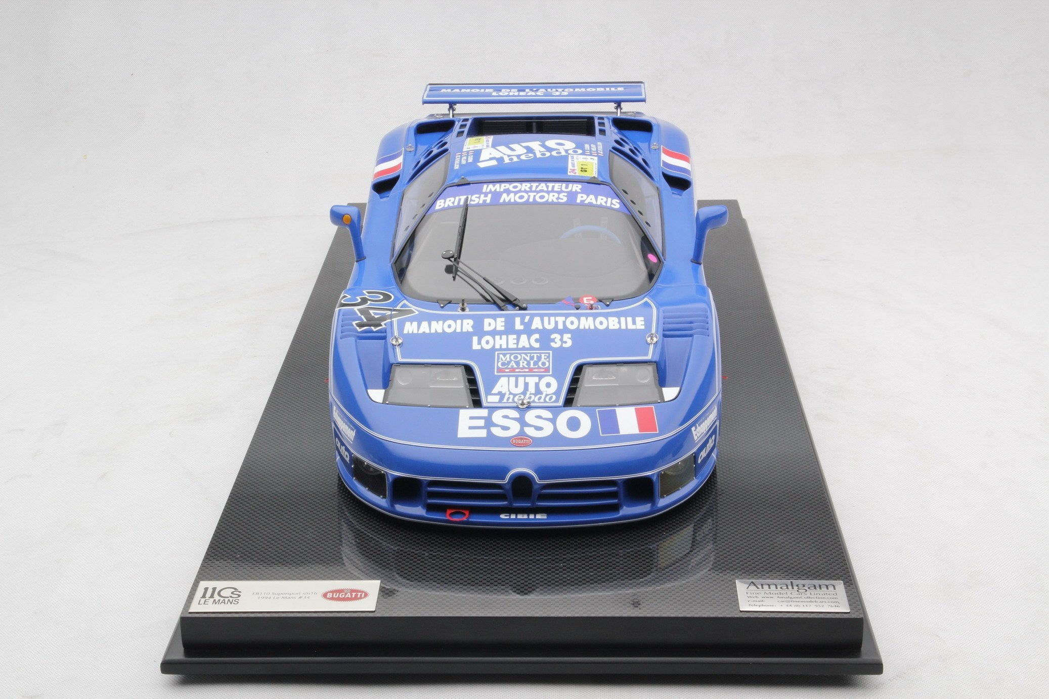 Amalgam Bugatti EB110 LM 1994 Le Mans - Blau | 1:8 - Immagine 4