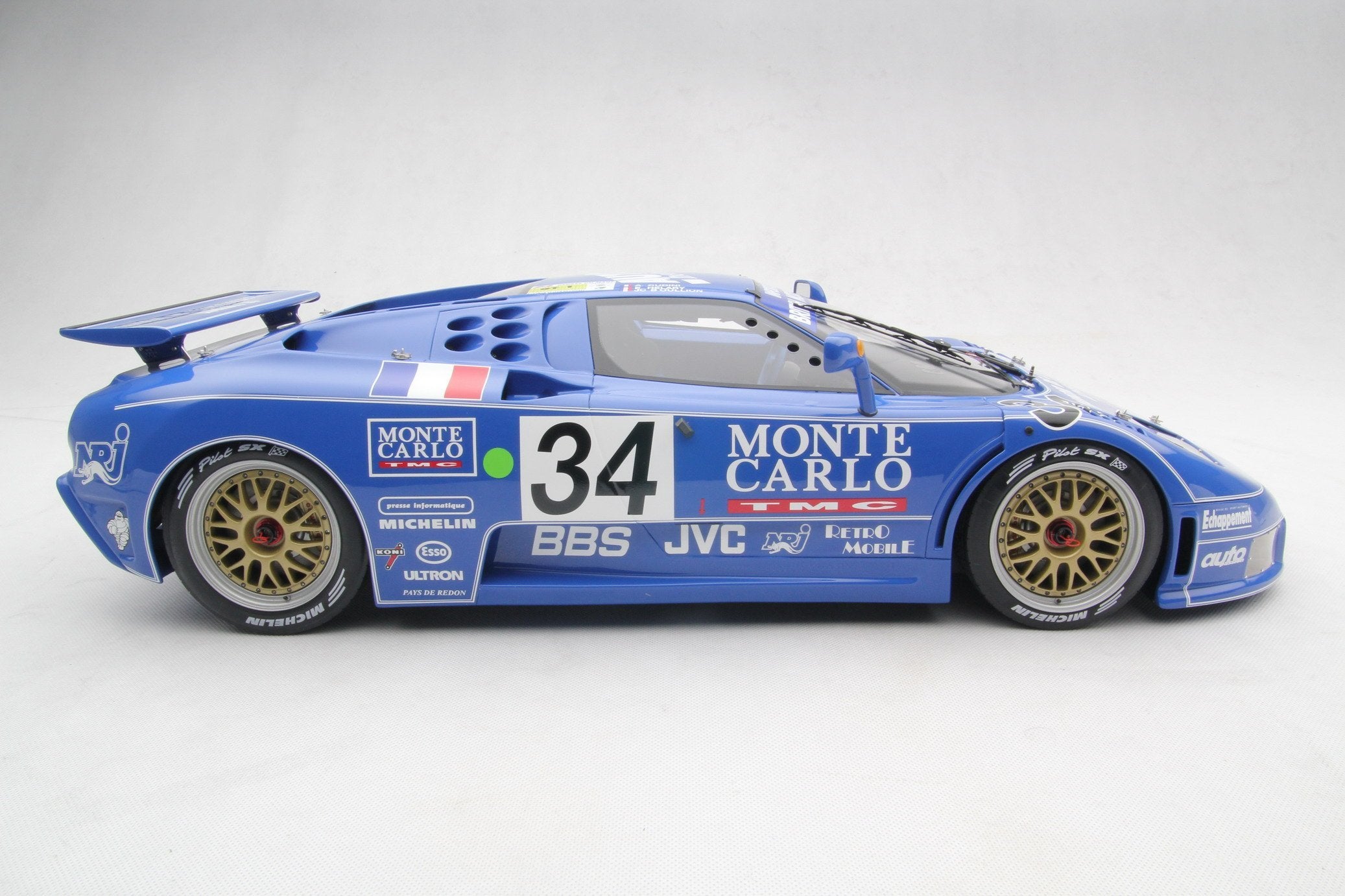 Amalgam Bugatti EB110 LM 1994 Le Mans - Blau | 1:8 - Immagine 3
