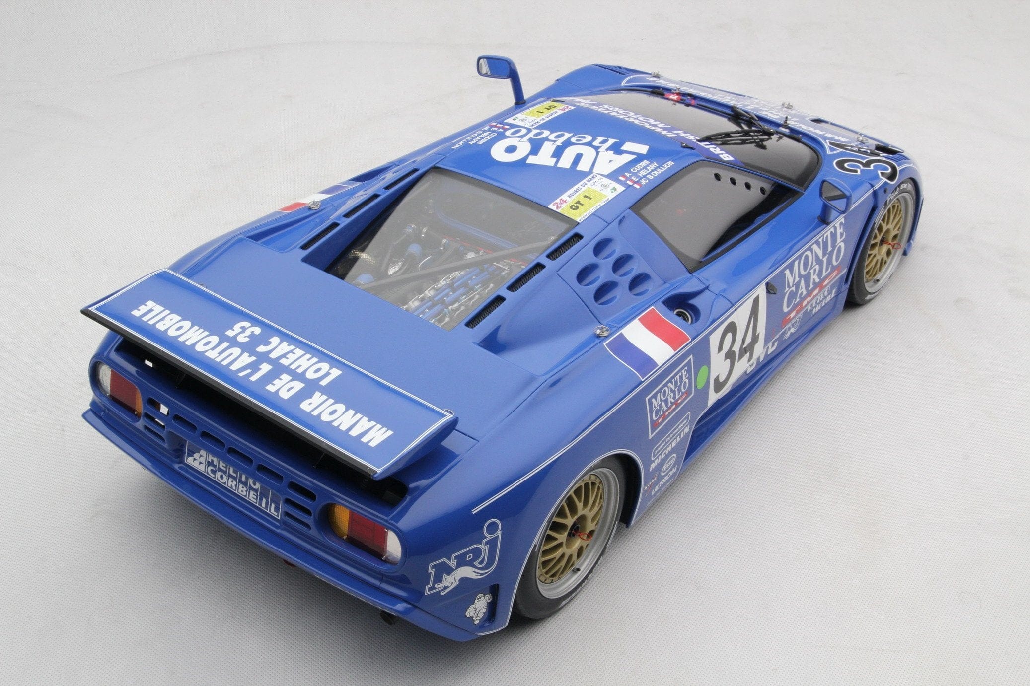 Amalgam Bugatti EB110 LM 1994 Le Mans - Blau | 1:8 - Immagine 12