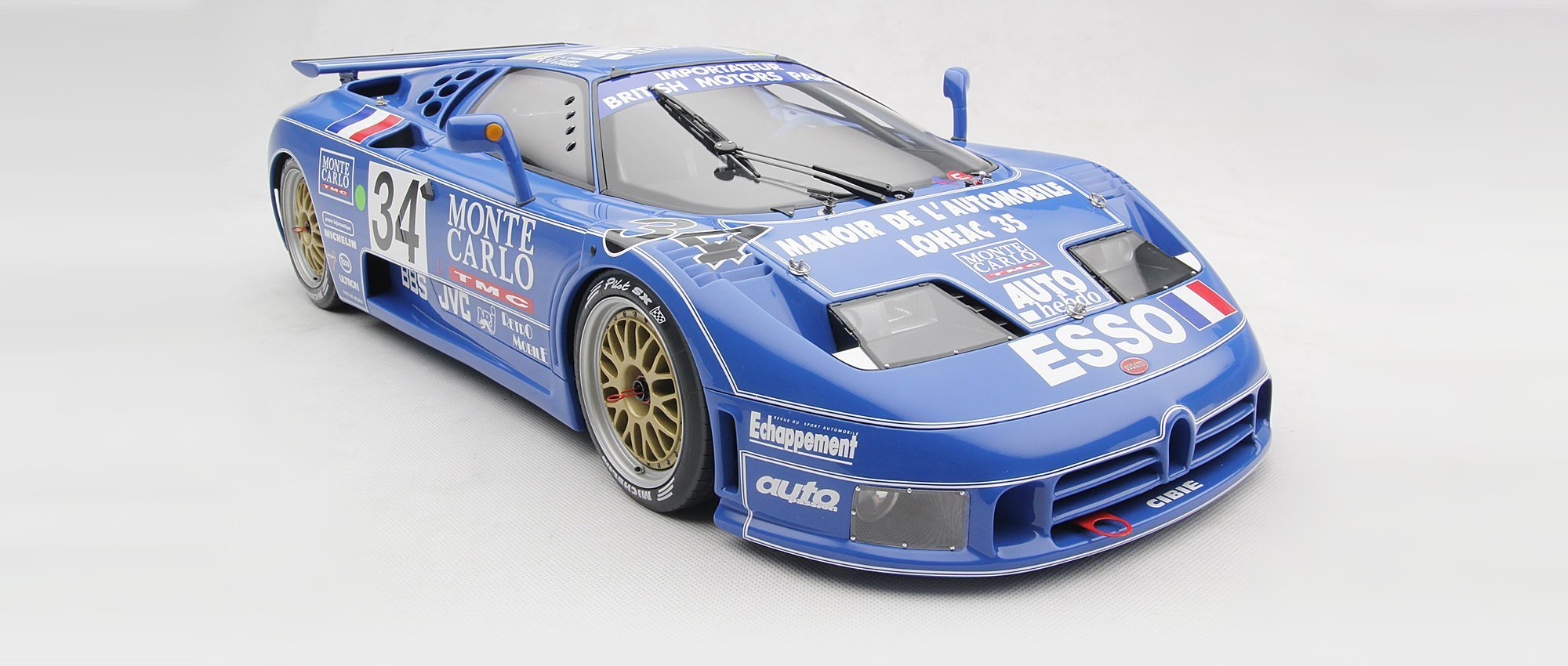 Amalgam Bugatti EB110 LM 1994 Le Mans - Blau | 1:8 - Immagine 2