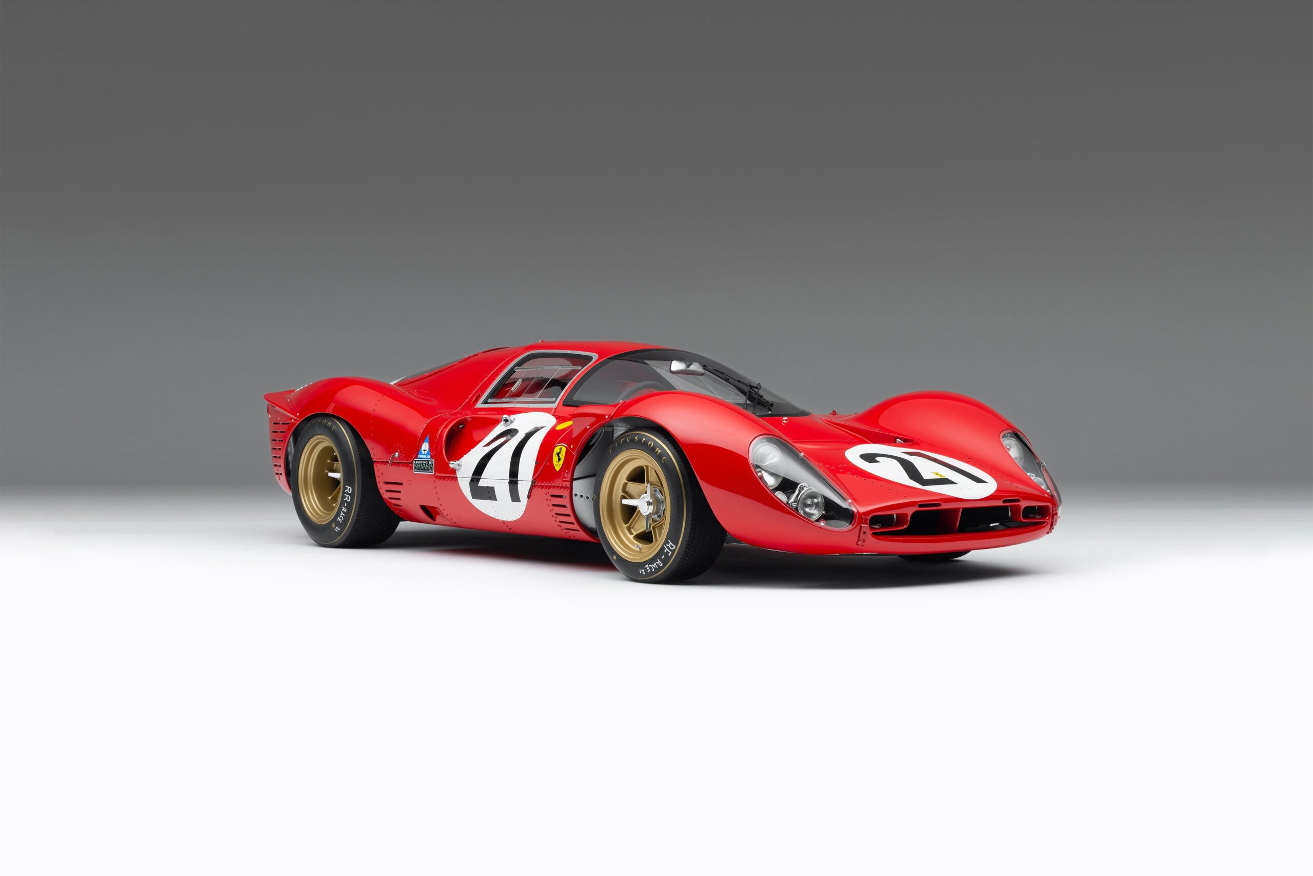 Amalgam Ferrari 330 P4 1967 Le Mans 2. Platz - Rot | 1:8 - 画像2