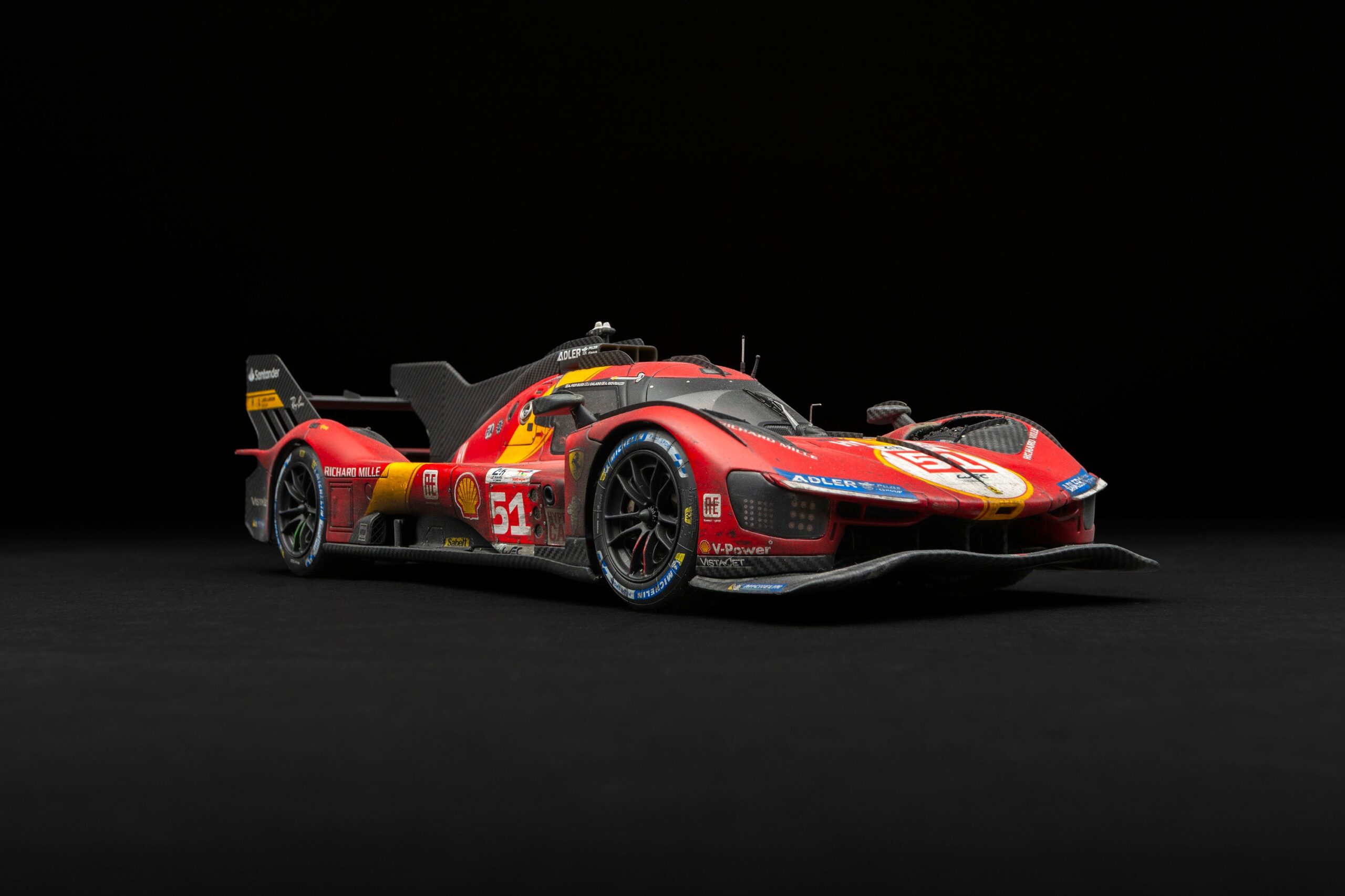 Amalgam フェラーリ 499P 2023 ル・マン優勝車(レースウェザード) - レッド | 1:18