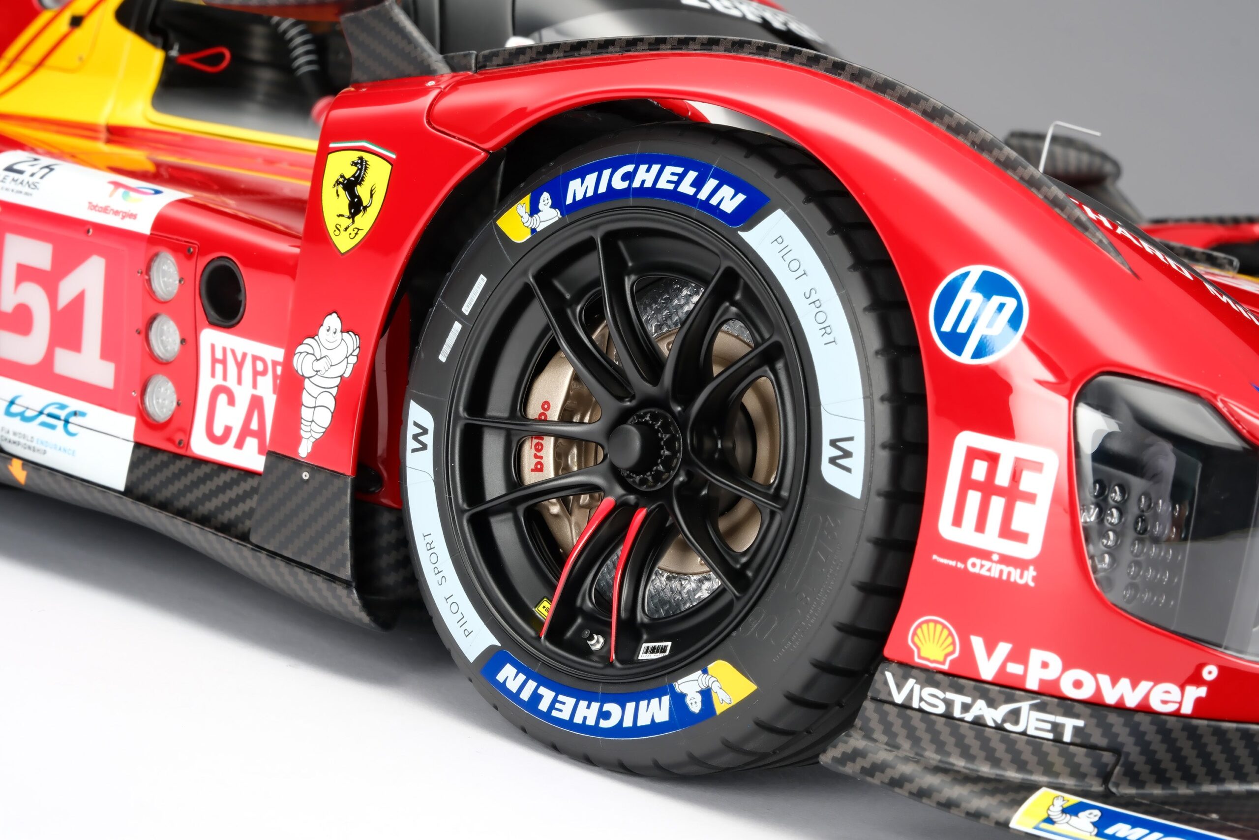 Amalgam Ferrari 499P 2024 Le Mans - Rot | 1:8 - 画像39