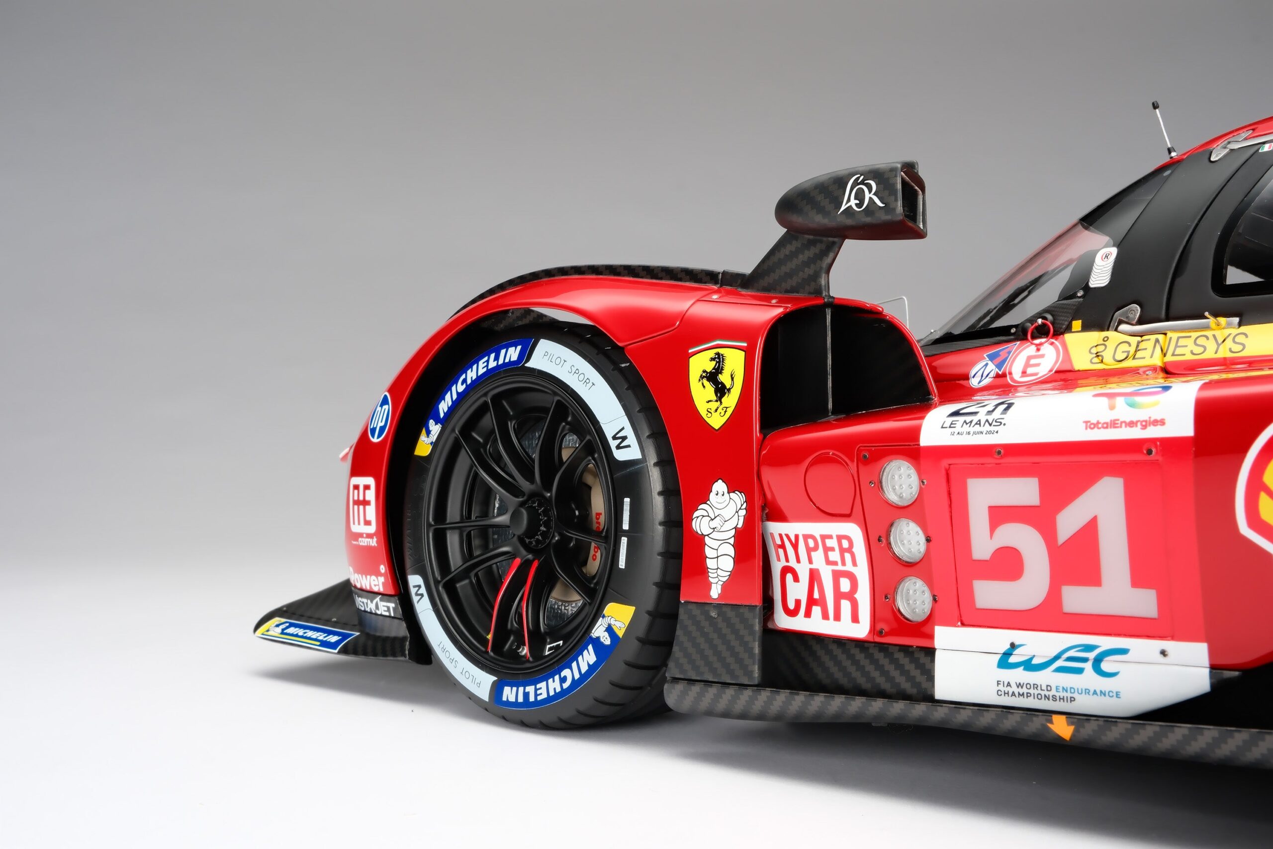 Amalgam Ferrari 499P 2024 Le Mans - Rot | 1:8 - 画像36