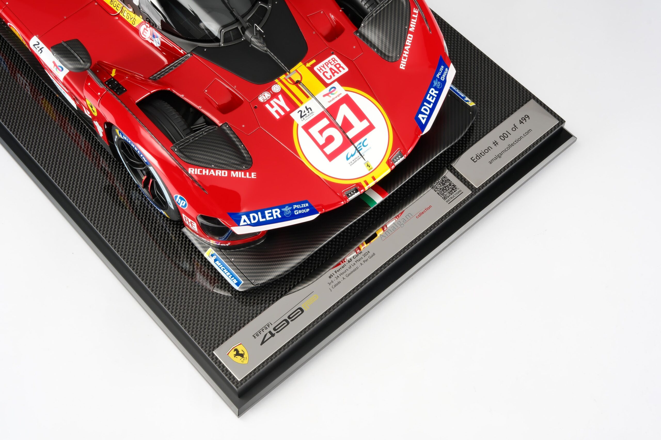 Amalgam Ferrari 499P 2024 Le Mans - Rot | 1:8 - 画像41