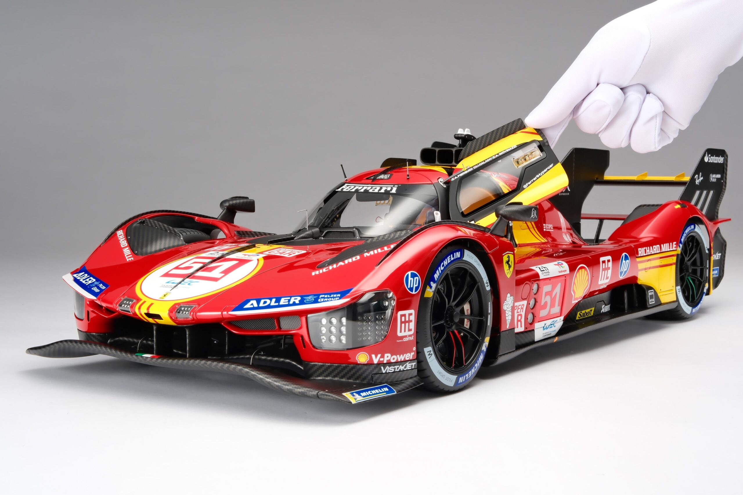 Amalgam Ferrari 499P 2024 Le Mans - Rot | 1:8 - 画像29