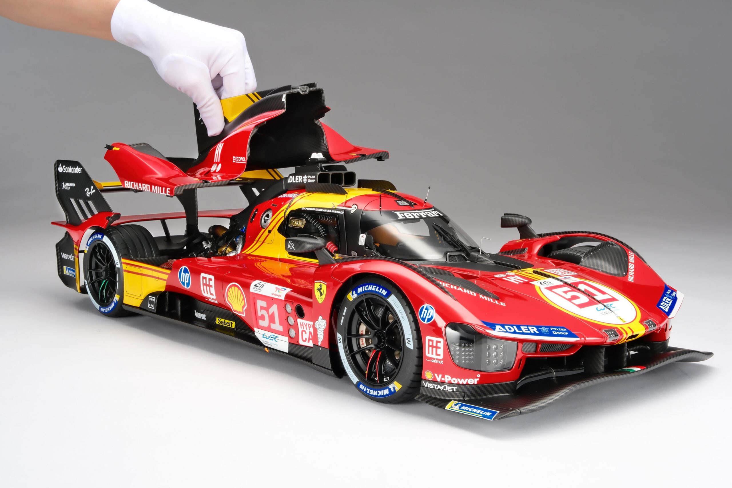 Amalgam Ferrari 499P 2024 Le Mans - Rot | 1:8 - 画像26