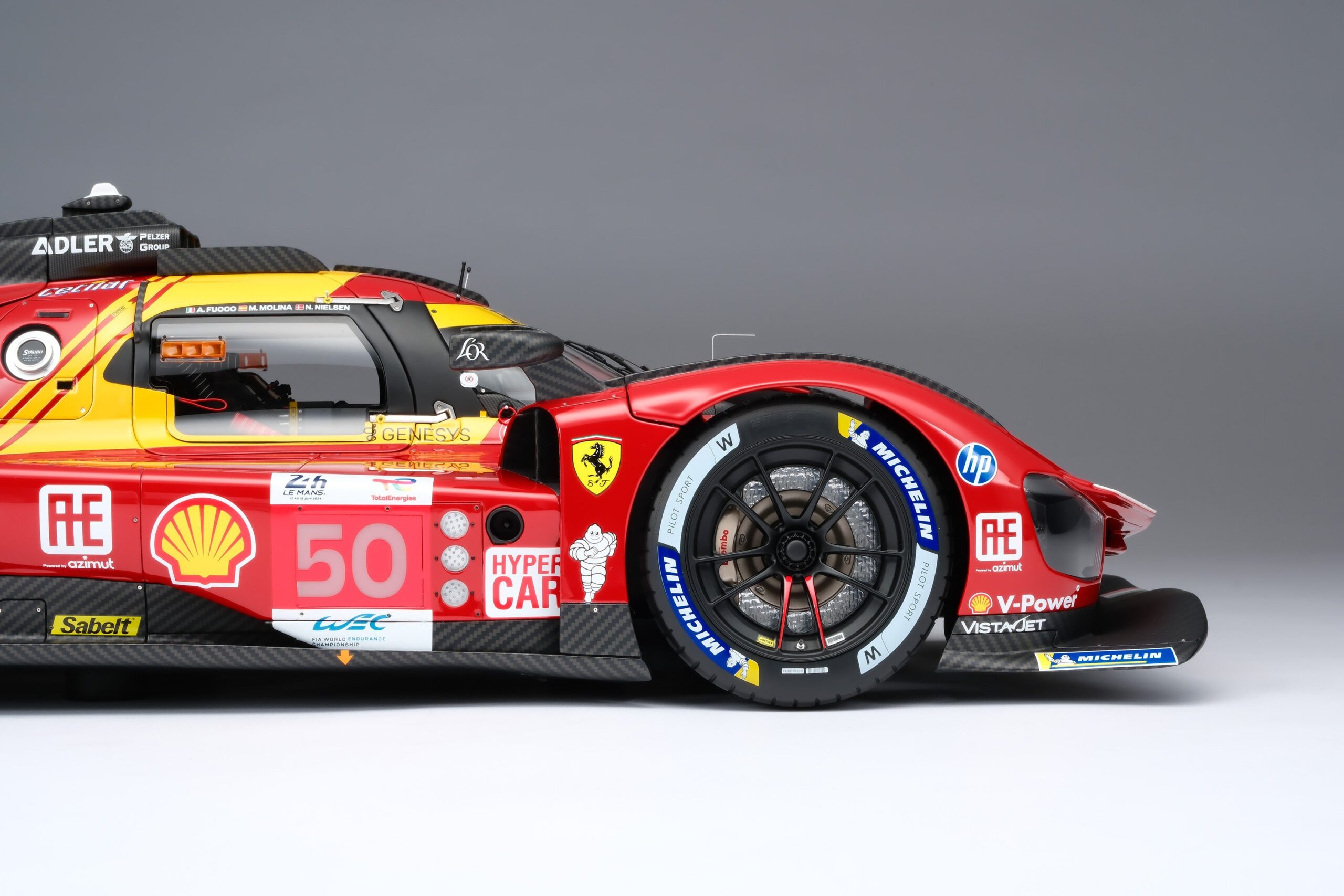 Amalgam Ferrari 499P 2024 Le Mans - Rot | 1:8 - 画像18