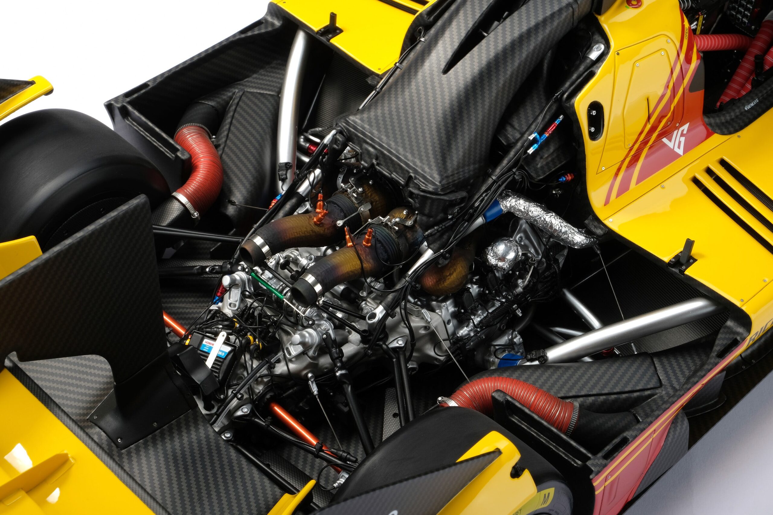 Amalgam Ferrari 499P 2024 Lone Star Le Mans Winner - Gelb | 1:8 - 画像6