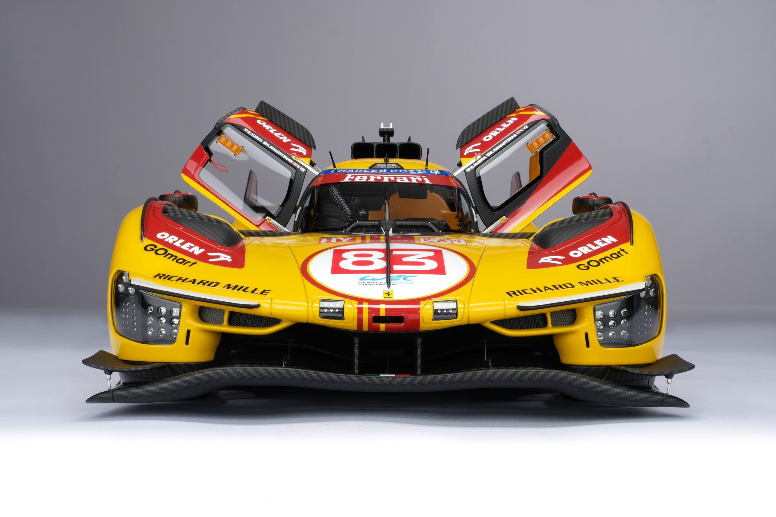 Amalgam Ferrari 499P 2024 Lone Star Le Mans Winner - Gelb | 1:8 - 画像13