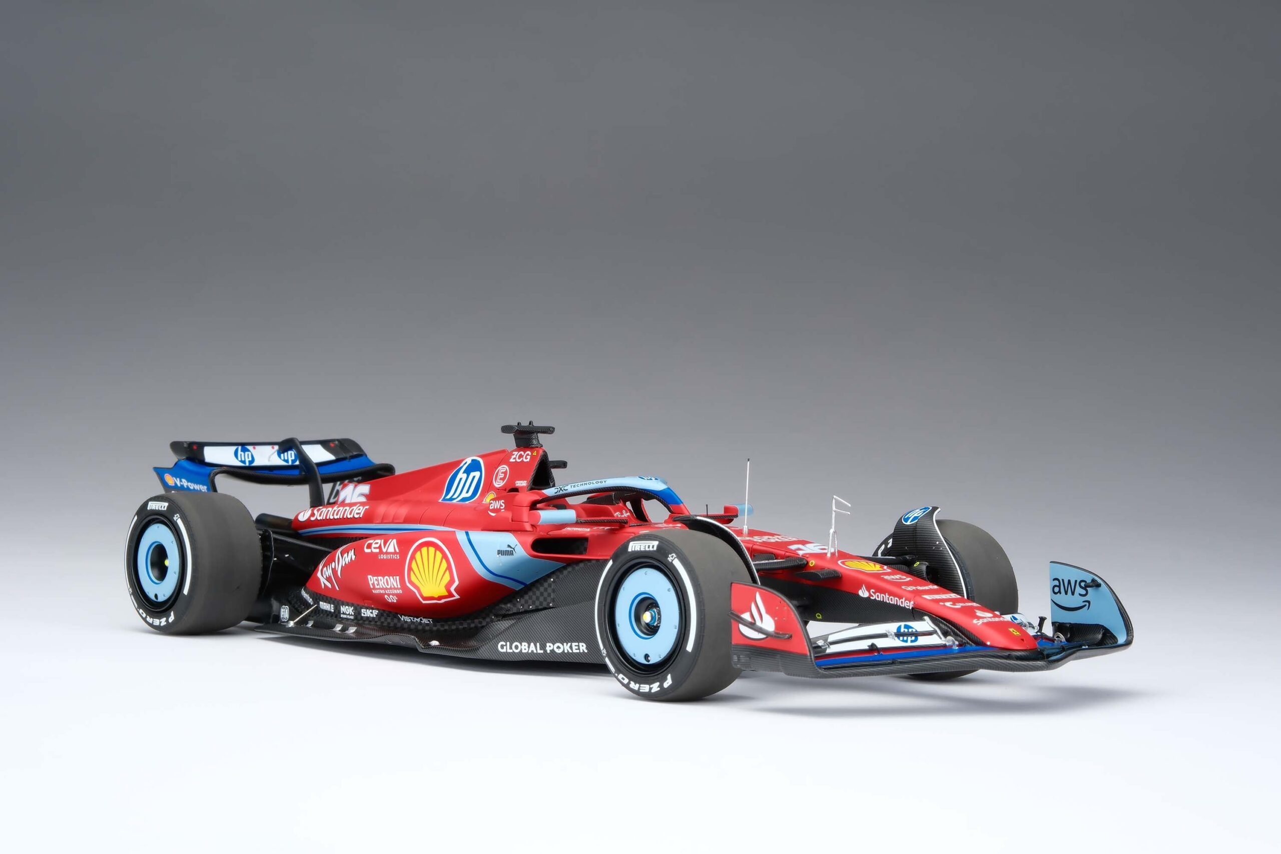 Amalgam Ferrari SF-24 2024 Miami Grand Prix - Rot | 1:18 – Bild 11