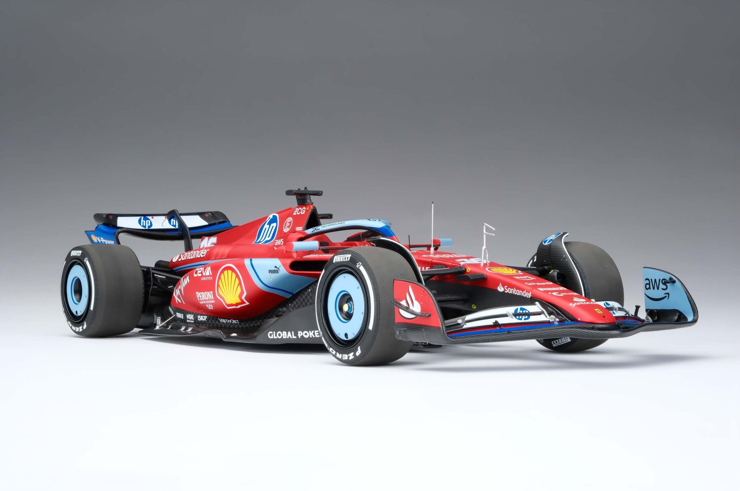 Amalgam Ferrari SF-24 2024 Miami Grand Prix - Rot | 1:18 – Bild 5