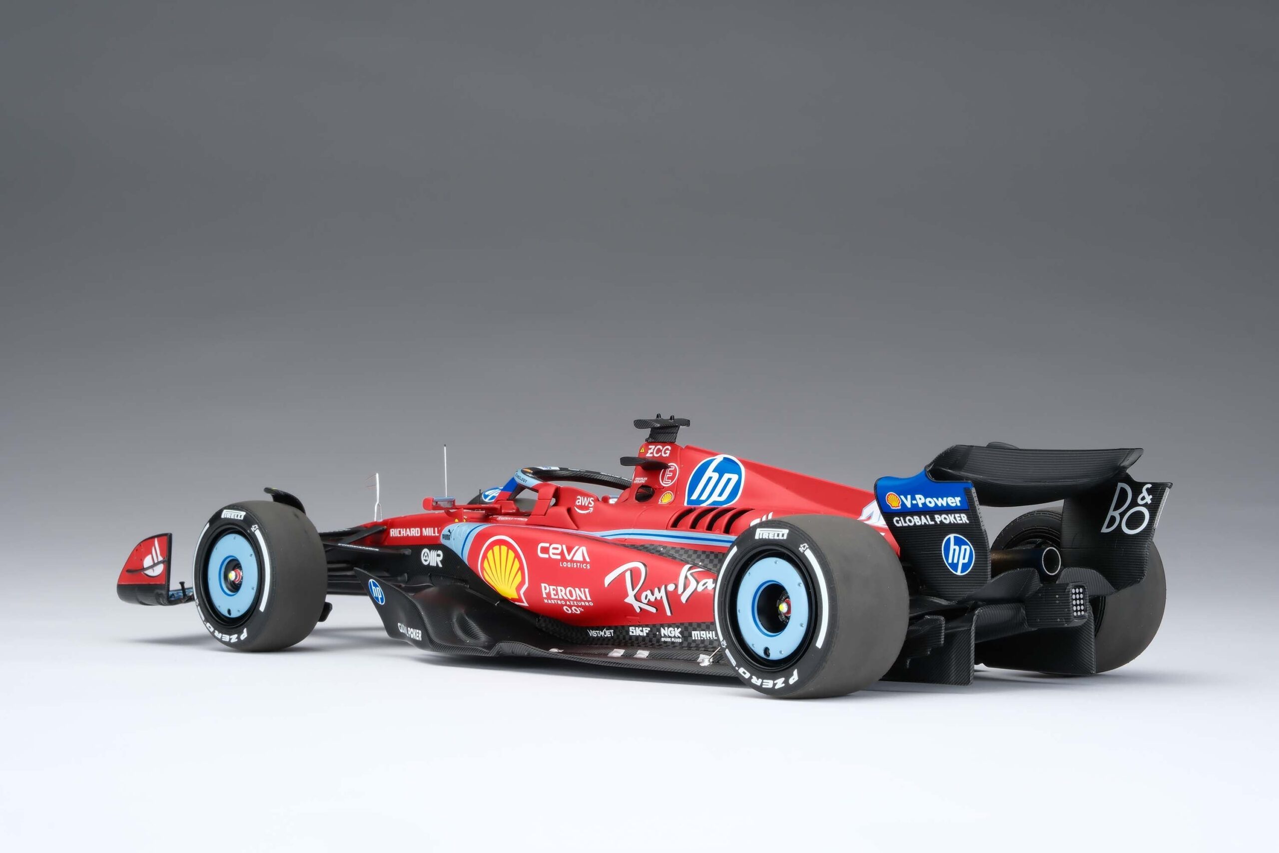 Amalgam Ferrari SF-24 2024 Miami Grand Prix - Rot | 1:18 – Bild 15