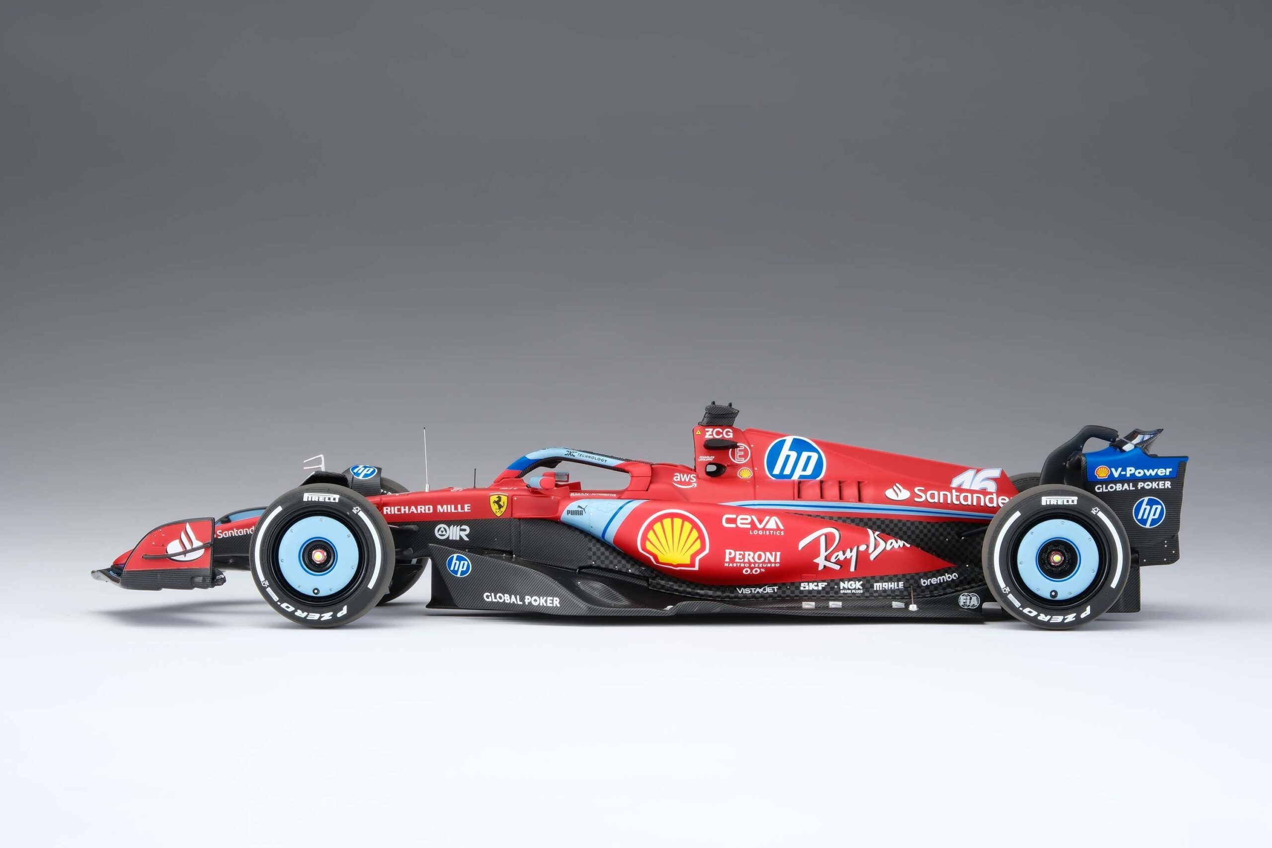 Amalgam Ferrari SF-24 2024 Miami Grand Prix - Rot | 1:18 – Bild 18