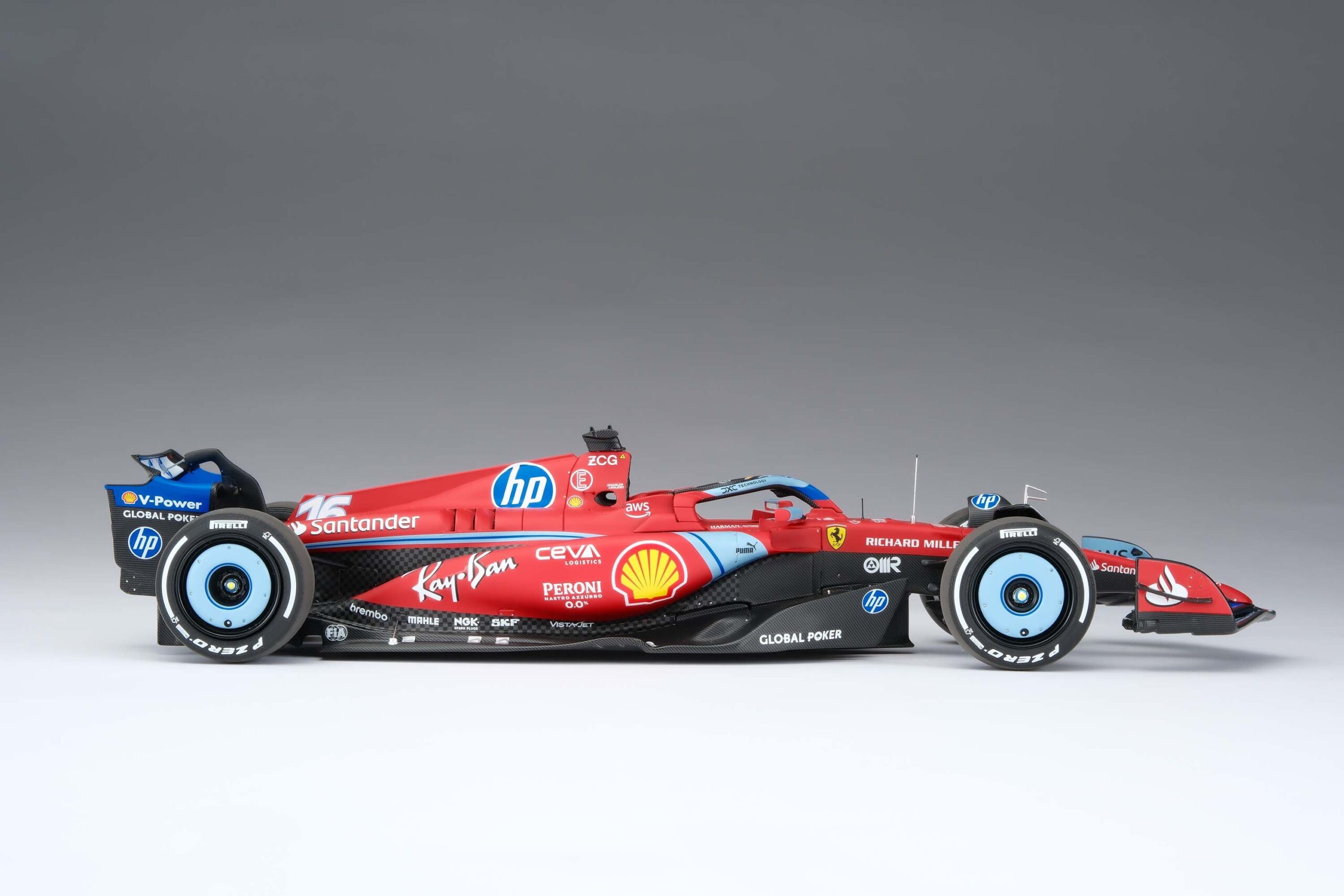 Amalgam Ferrari SF-24 2024 Miami Grand Prix - Rot | 1:18 – Bild 21
