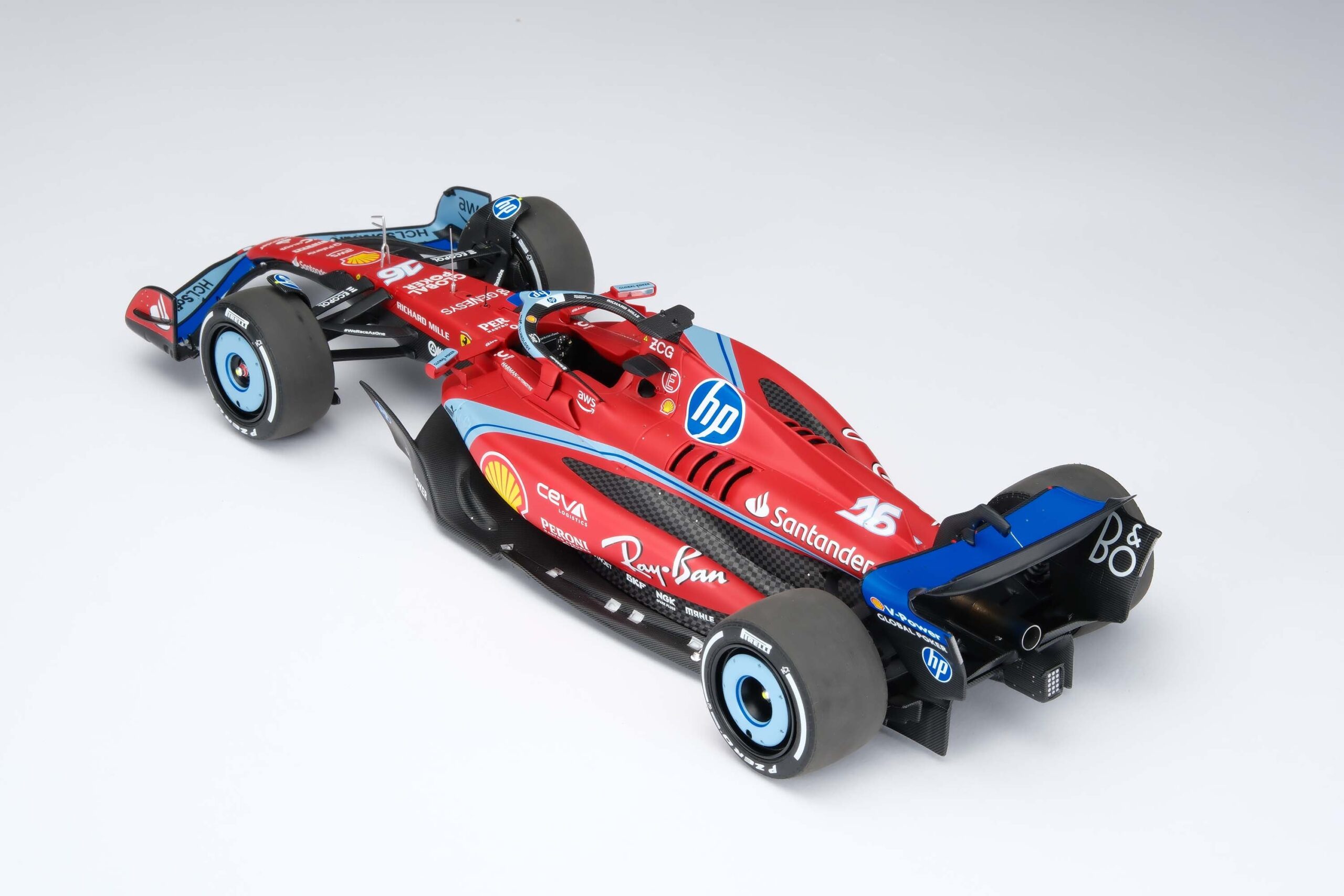 Amalgam Ferrari SF-24 2024 Miami Grand Prix - Rot | 1:18 – Bild 22