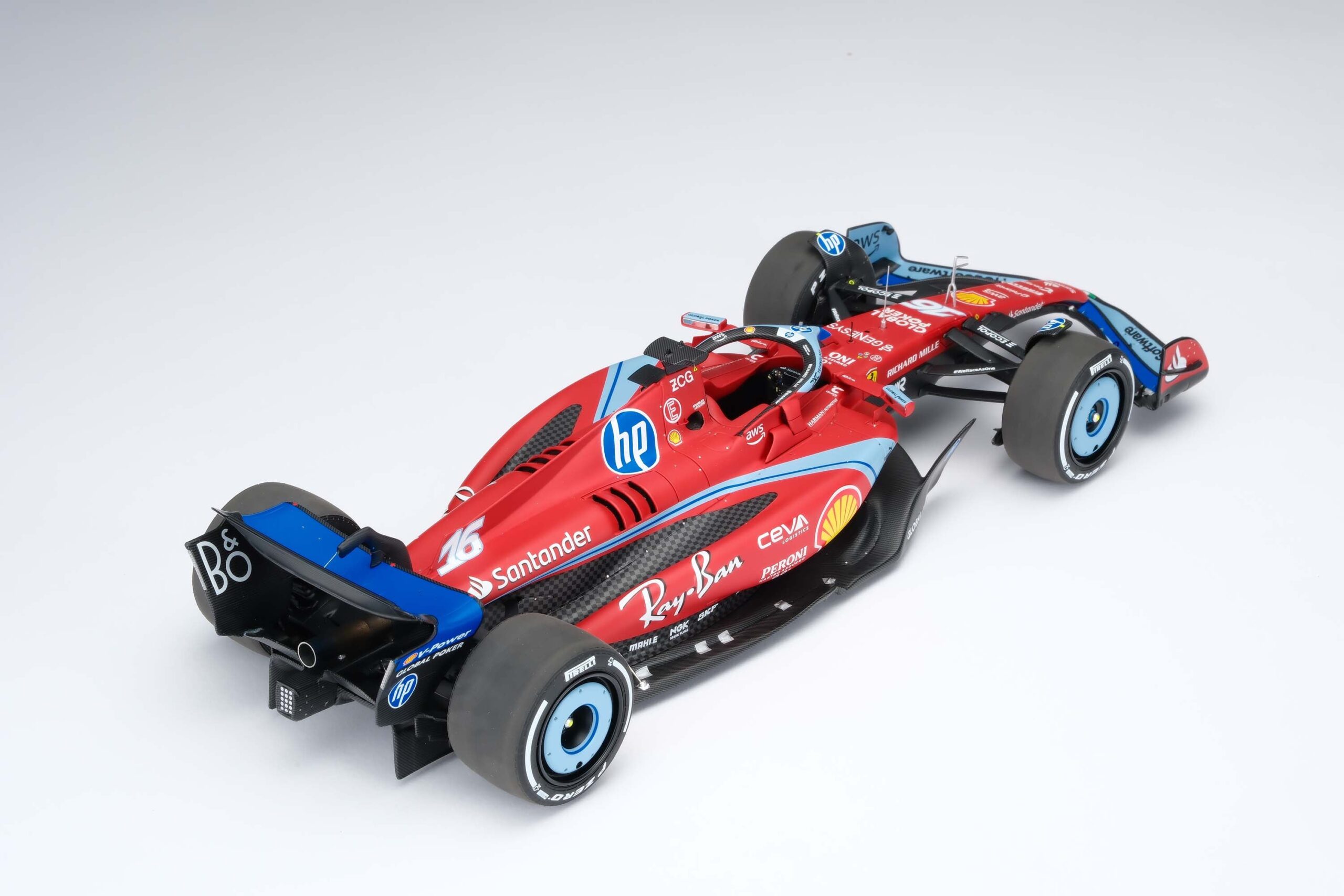 Amalgam Ferrari SF-24 2024 Miami Grand Prix - Rot | 1:18 – Bild 25