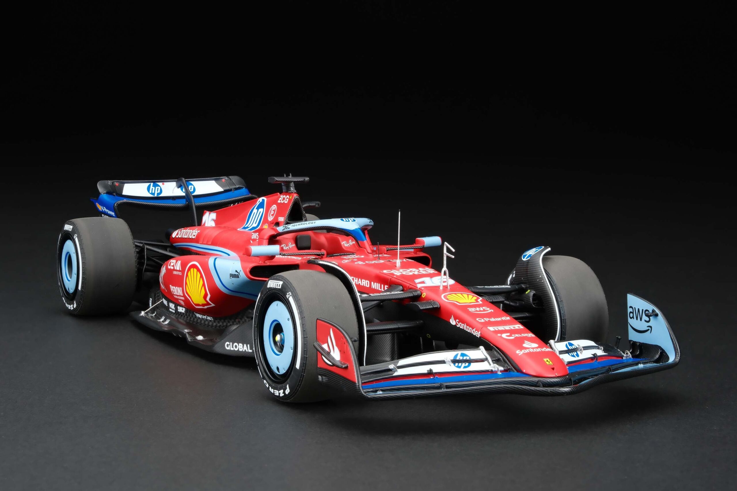 Amalgam Ferrari SF-24 2024 Miami Grand Prix - Rot | 1:18