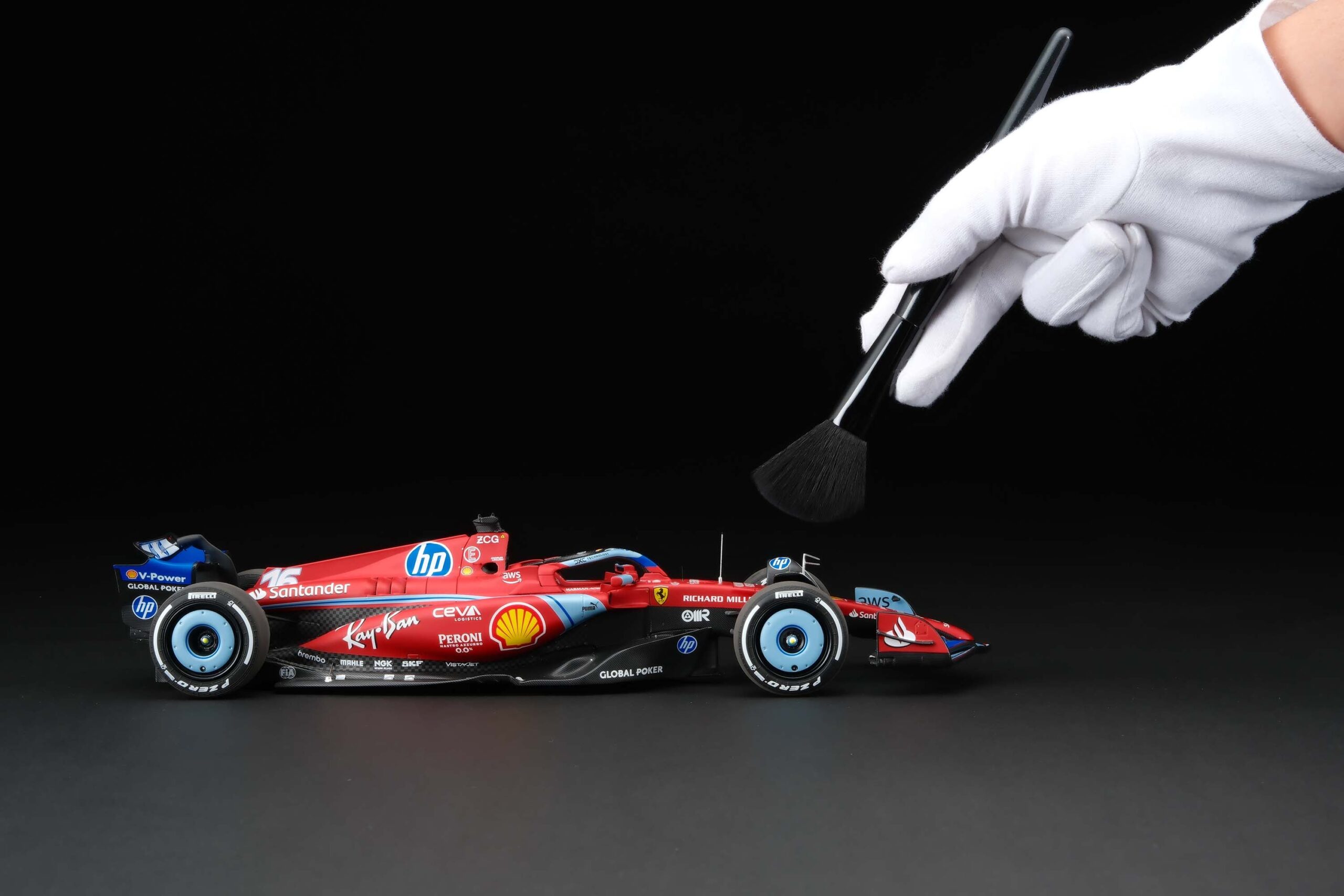 Amalgam Ferrari SF-24 2024 Miami Grand Prix - Rot | 1:18 – Bild 3