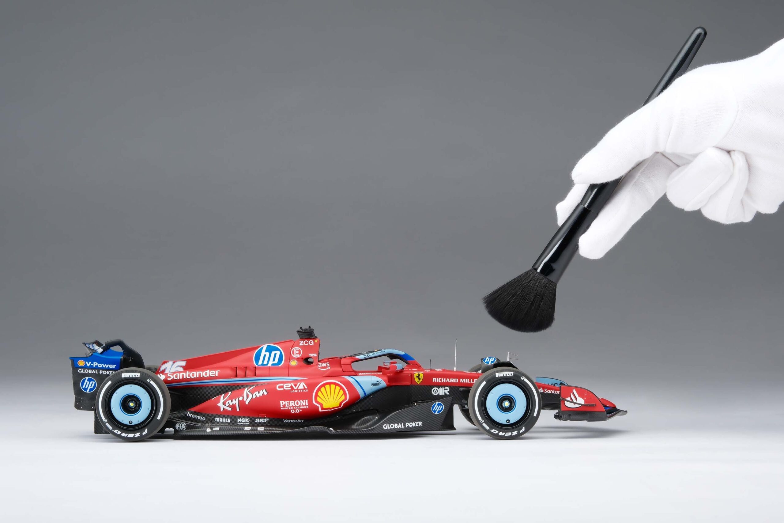 Amalgam Ferrari SF-24 2024 Miami Grand Prix - Rot | 1:18 – Bild 4