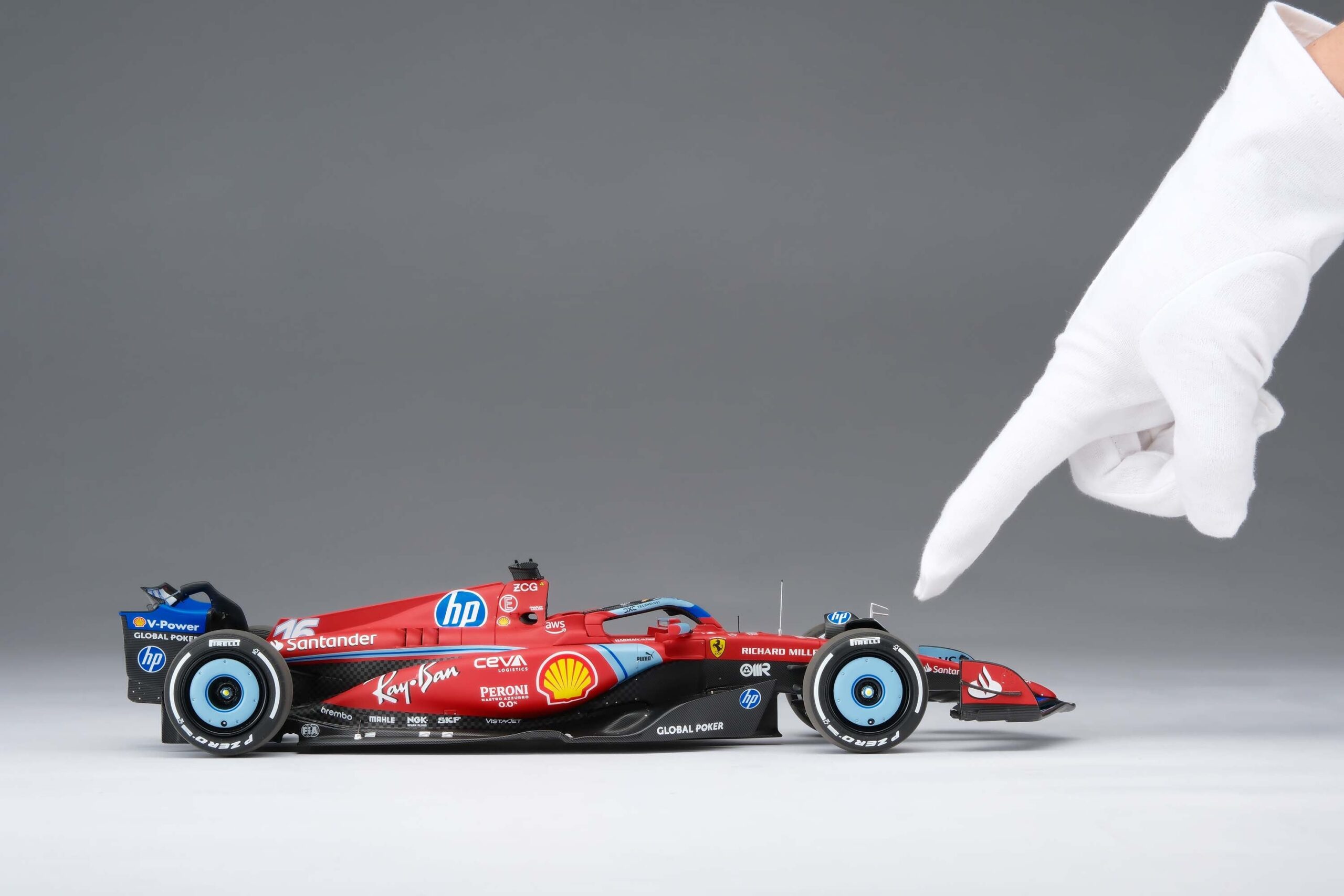 Amalgam Ferrari SF-24 2024 Miami Grand Prix - Rot | 1:18 – Bild 10