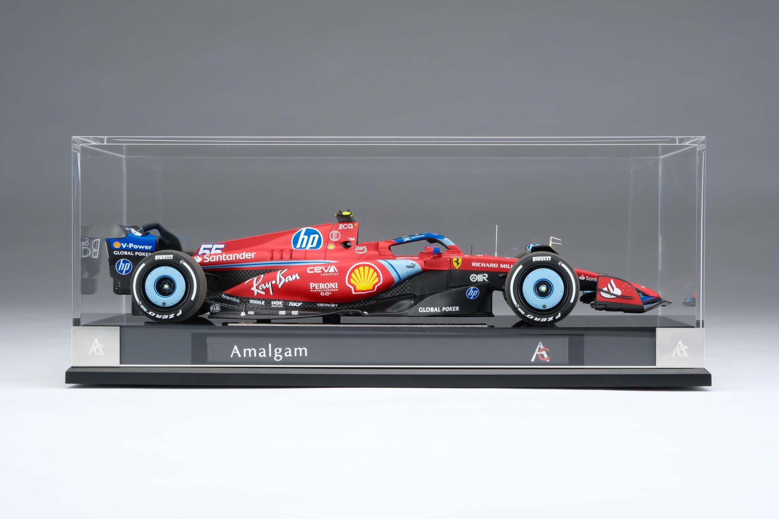 Amalgam Ferrari SF-24 2024 Miami Grand Prix - Rot | 1:18 – Bild 47