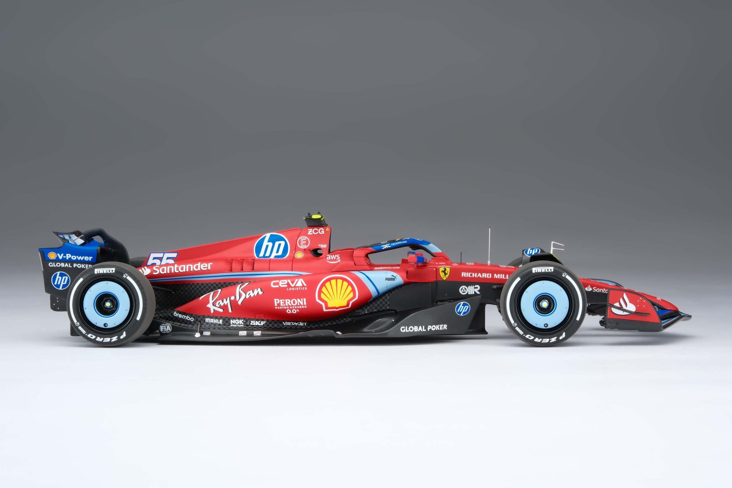 Amalgam Ferrari SF-24 2024 Miami Grand Prix - Rot | 1:18 – Bild 51
