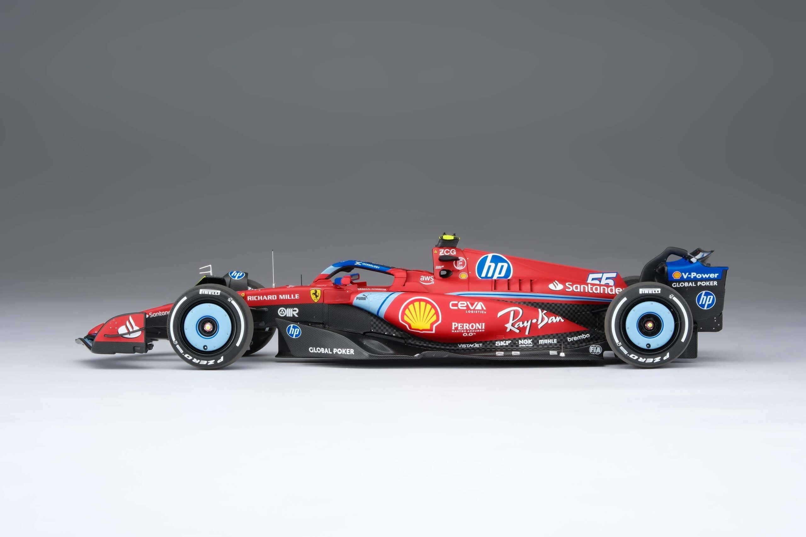Amalgam Ferrari SF-24 2024 Miami Grand Prix - Rot | 1:18 – Bild 52