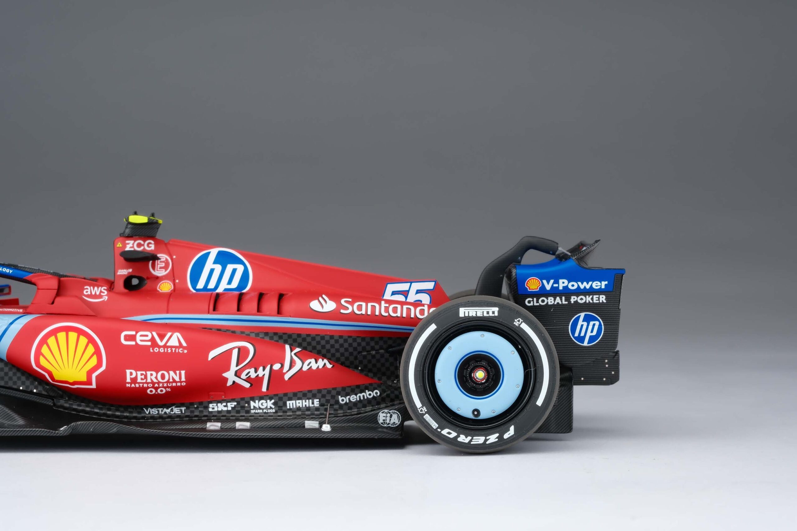Amalgam Ferrari SF-24 2024 Miami Grand Prix - Rot | 1:18 – Bild 54