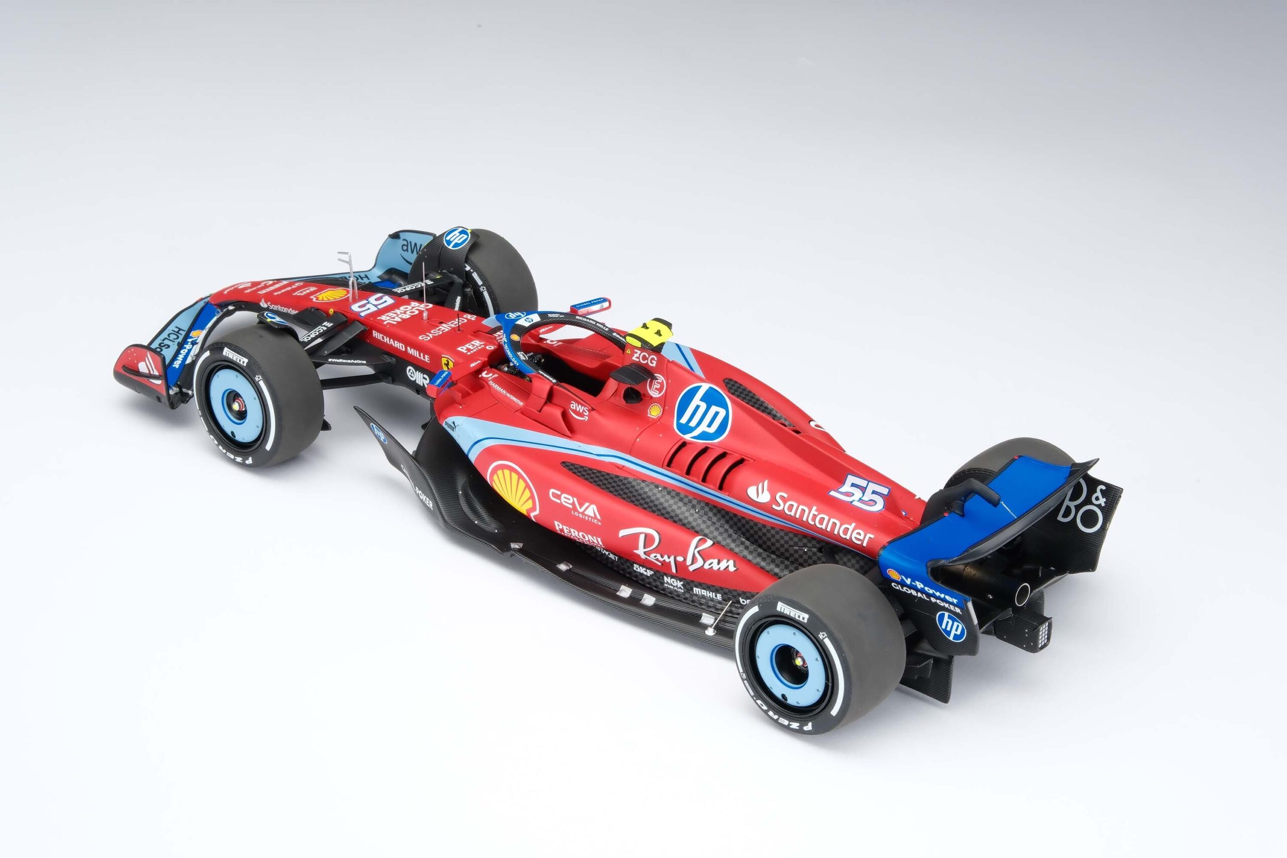 Amalgam Ferrari SF-24 2024 Miami Grand Prix - Rot | 1:18 – Bild 38