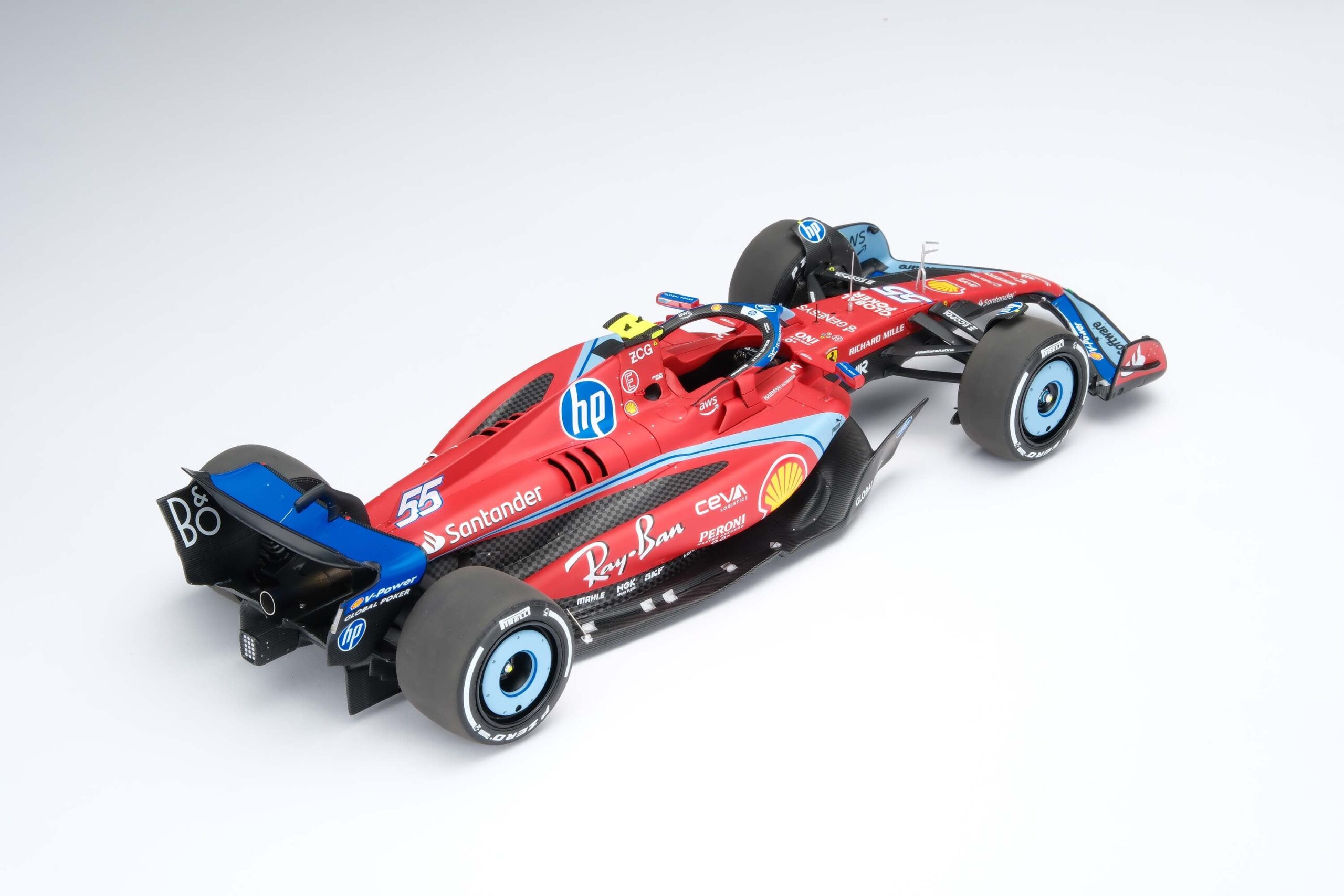 Amalgam Ferrari SF-24 2024 Miami Grand Prix - Rot | 1:18 – Bild 45
