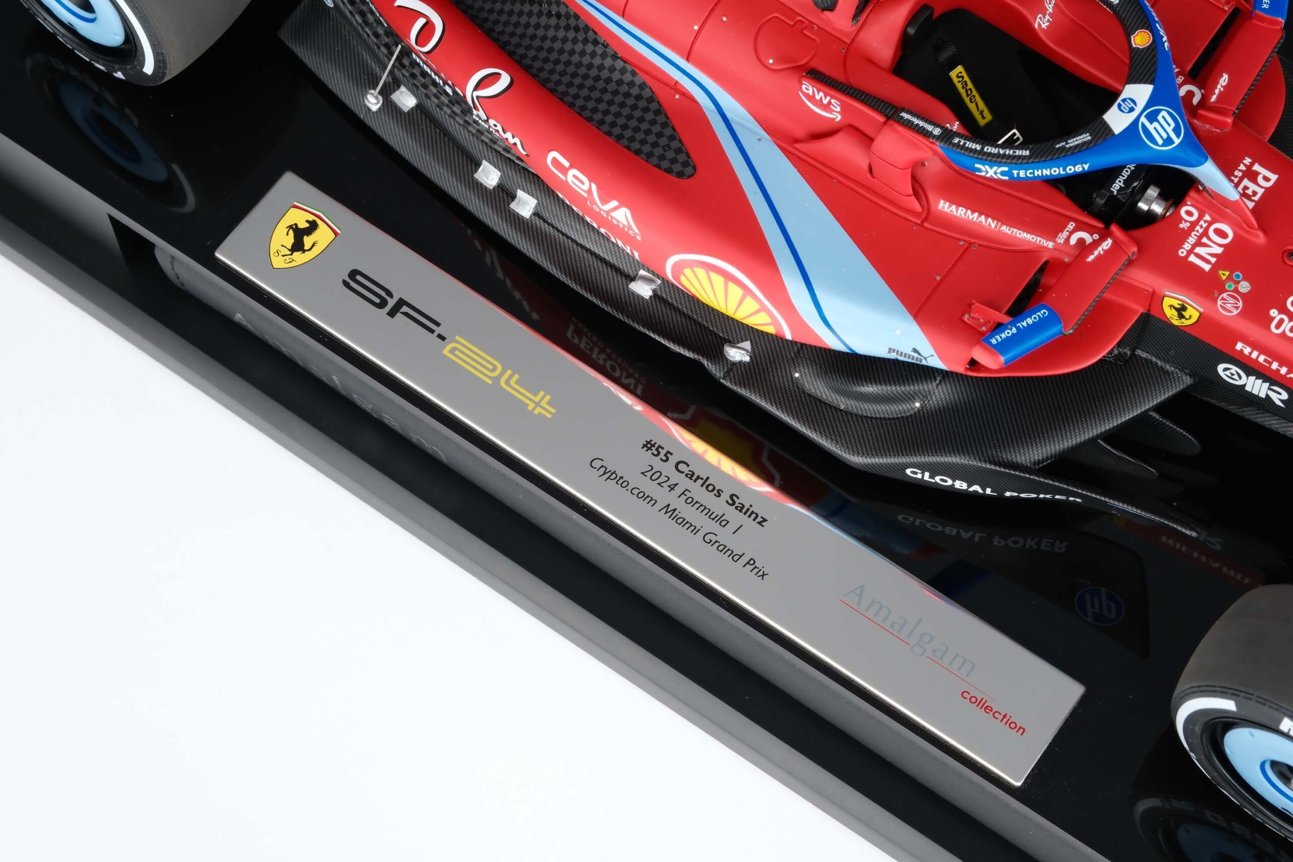 Amalgam Ferrari SF-24 2024 Miami Grand Prix - Rot | 1:18 – Bild 48