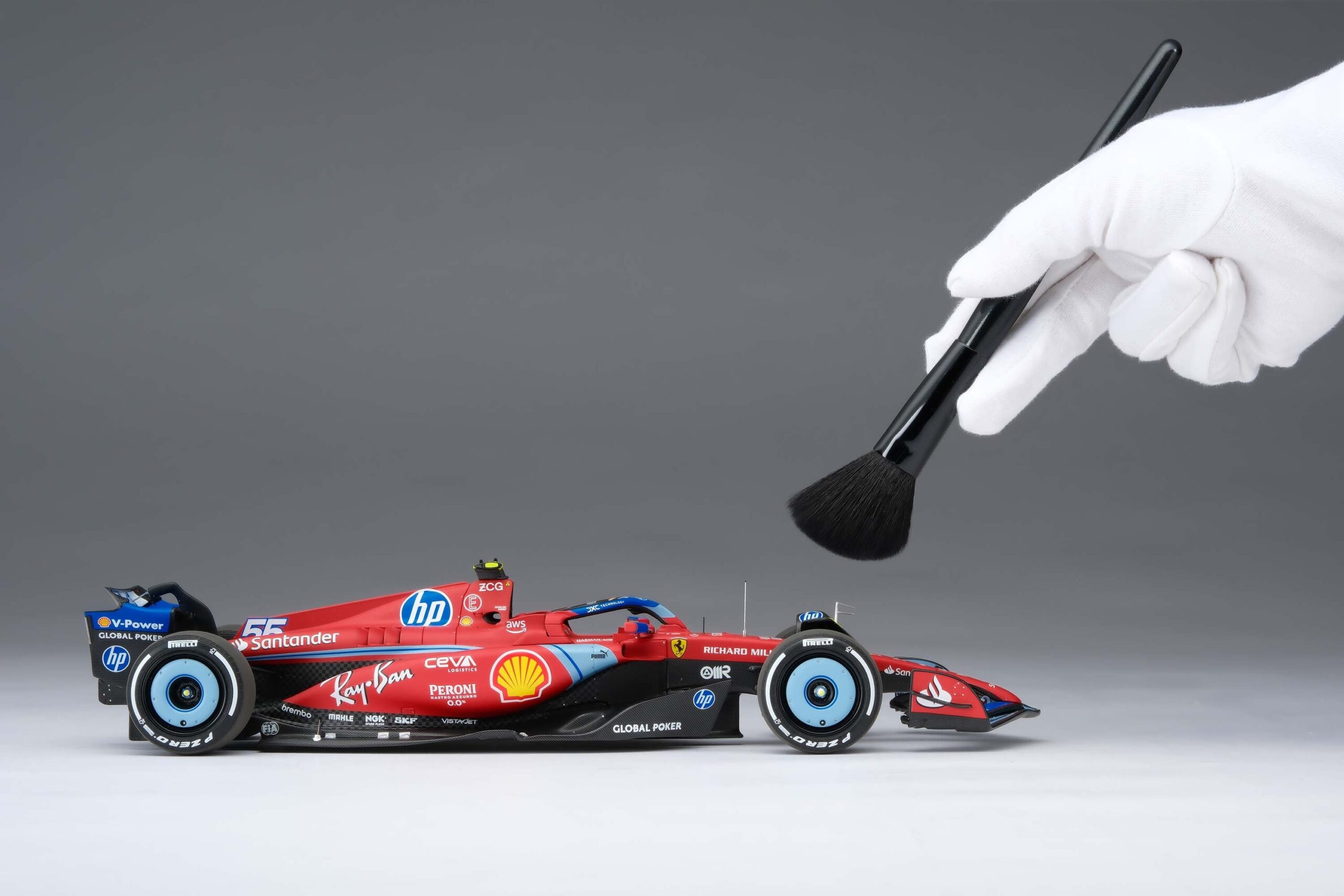 Amalgam Ferrari SF-24 2024 Miami Grand Prix - Rot | 1:18 – Bild 33