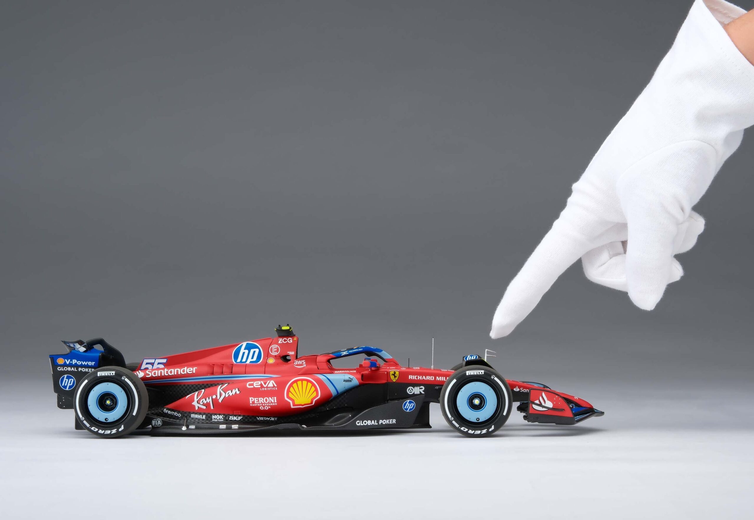 Amalgam Ferrari SF-24 2024 Miami Grand Prix - Rot | 1:18 – Bild 50