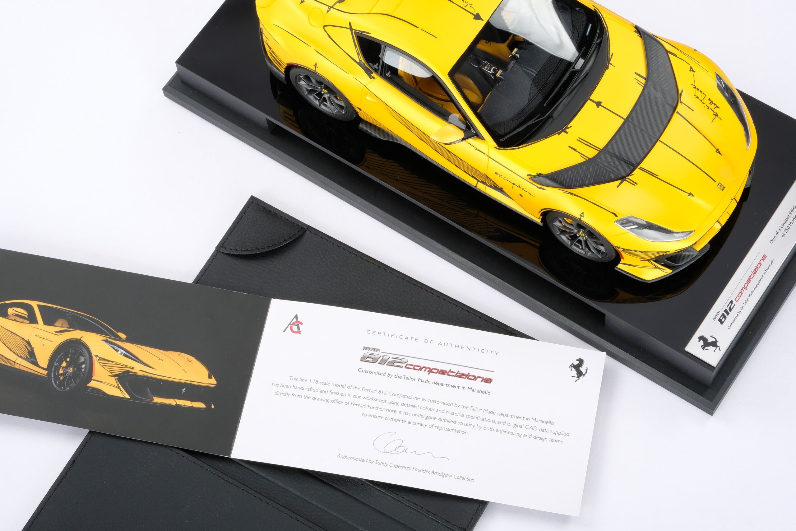 Amalgam Ferrari 812 Competizione Tailor Made - Gelb | 1:18 - Image 21