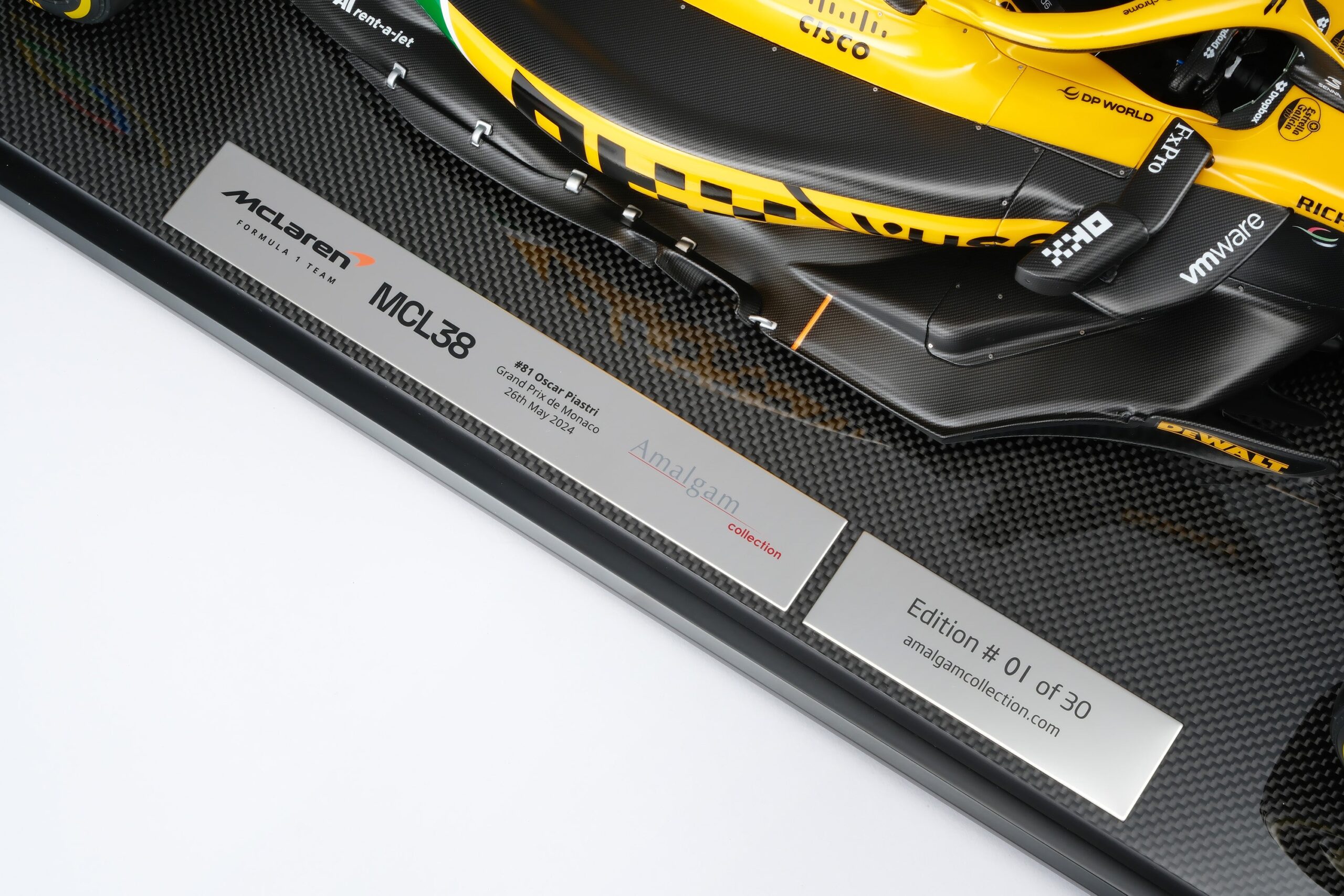 Amalgam McLaren MCL38 2024 Monaco Grand Prix Senna Tribute | 1:8 - Immagine 23