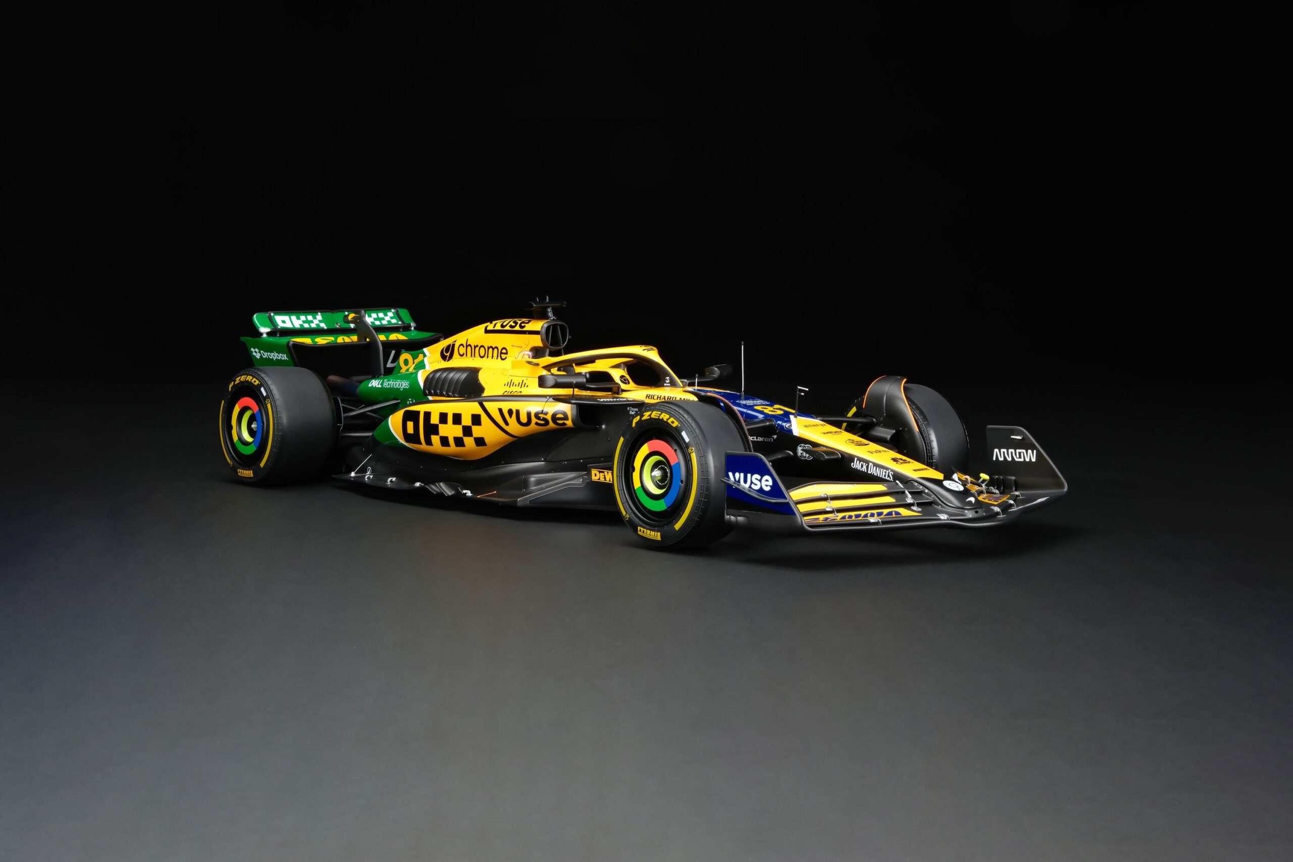 Amalgam McLaren MCL38 2024 Monaco Grand Prix Senna Tribute | 1:8 - Immagine 2