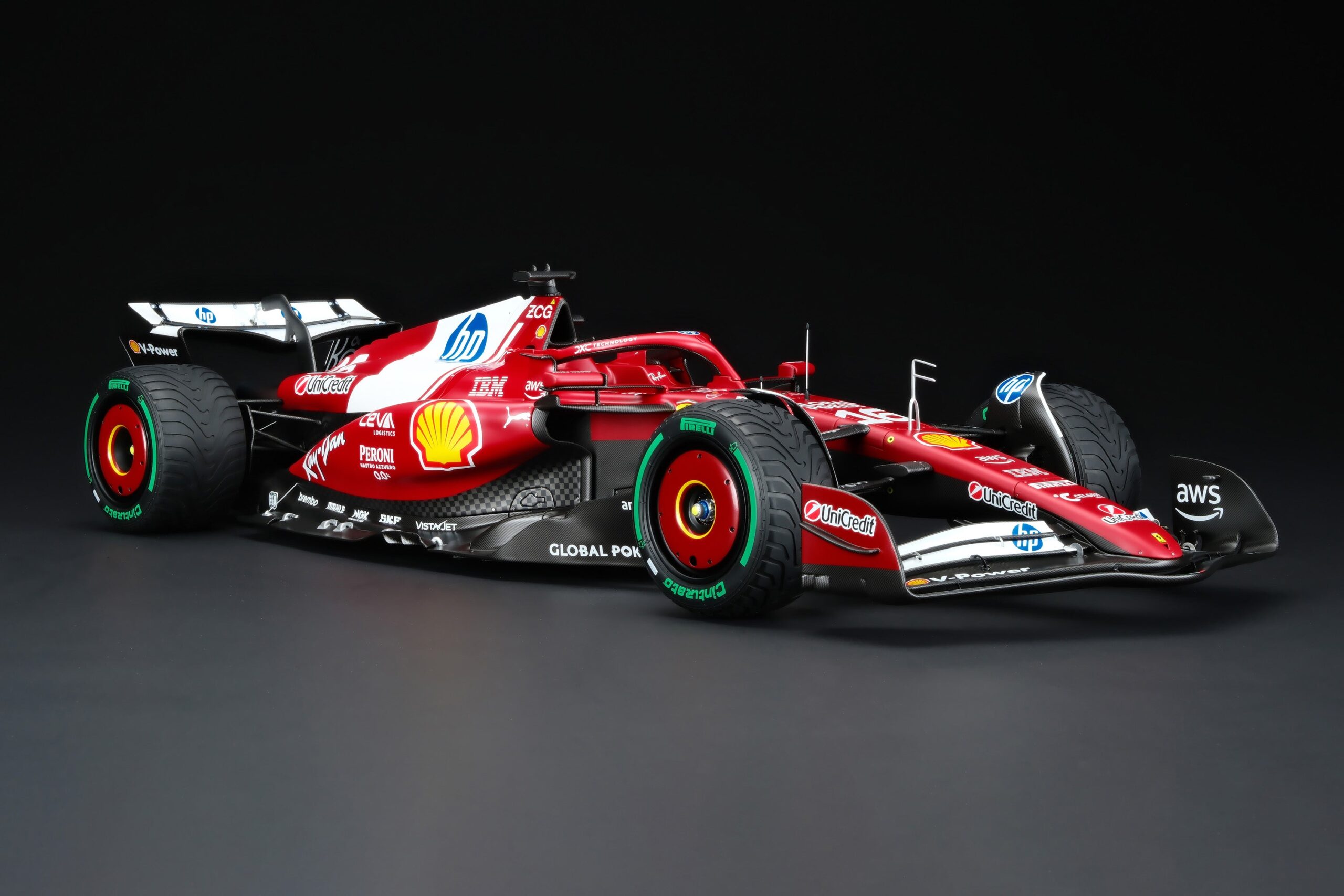 Amalgam Ferrari SF-25 2025 Australian Grand Prix - Rot | 1:8