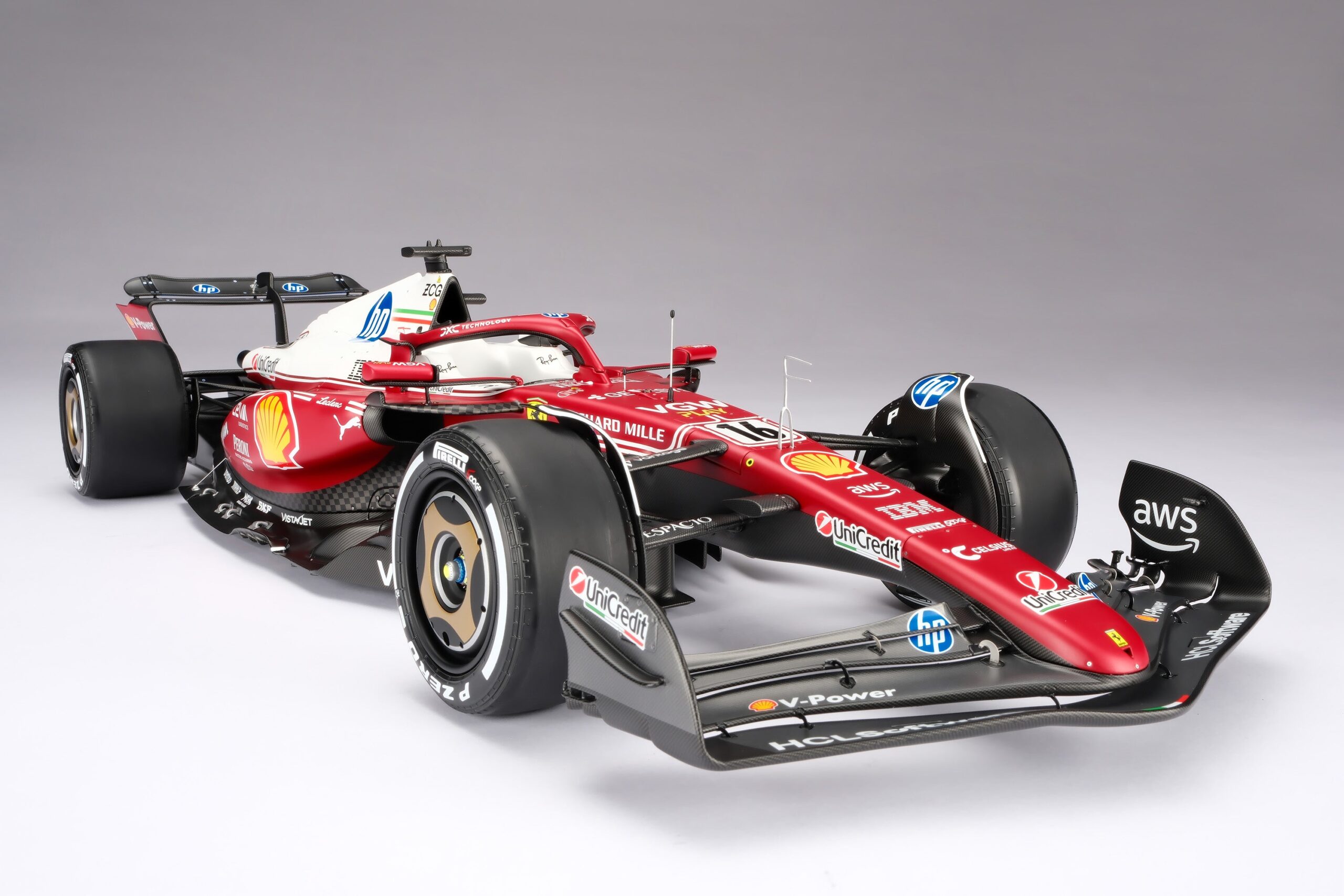 Amalgam Ferrari SF-25 2025 Italian Grand Prix - Charles Leclerc - Rot | 1:8 – Bild 5