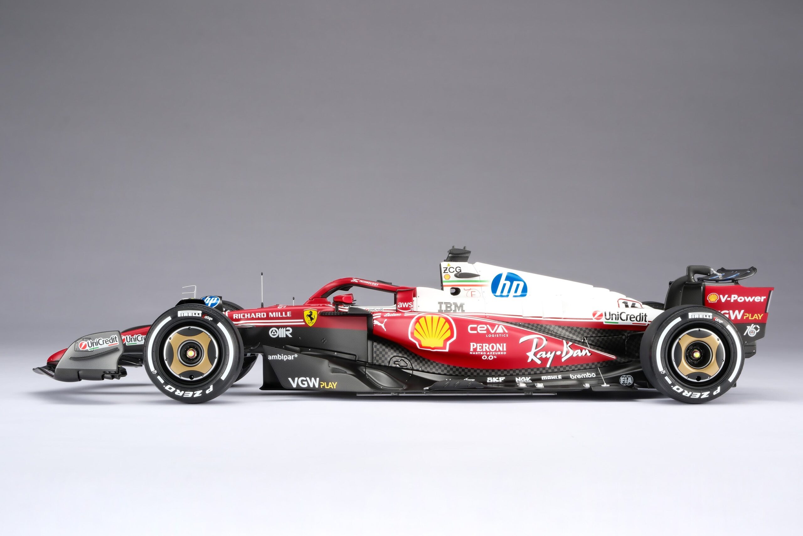 Amalgam Ferrari SF-25 2025 Italian Grand Prix - Charles Leclerc - Rot | 1:8 – Bild 11