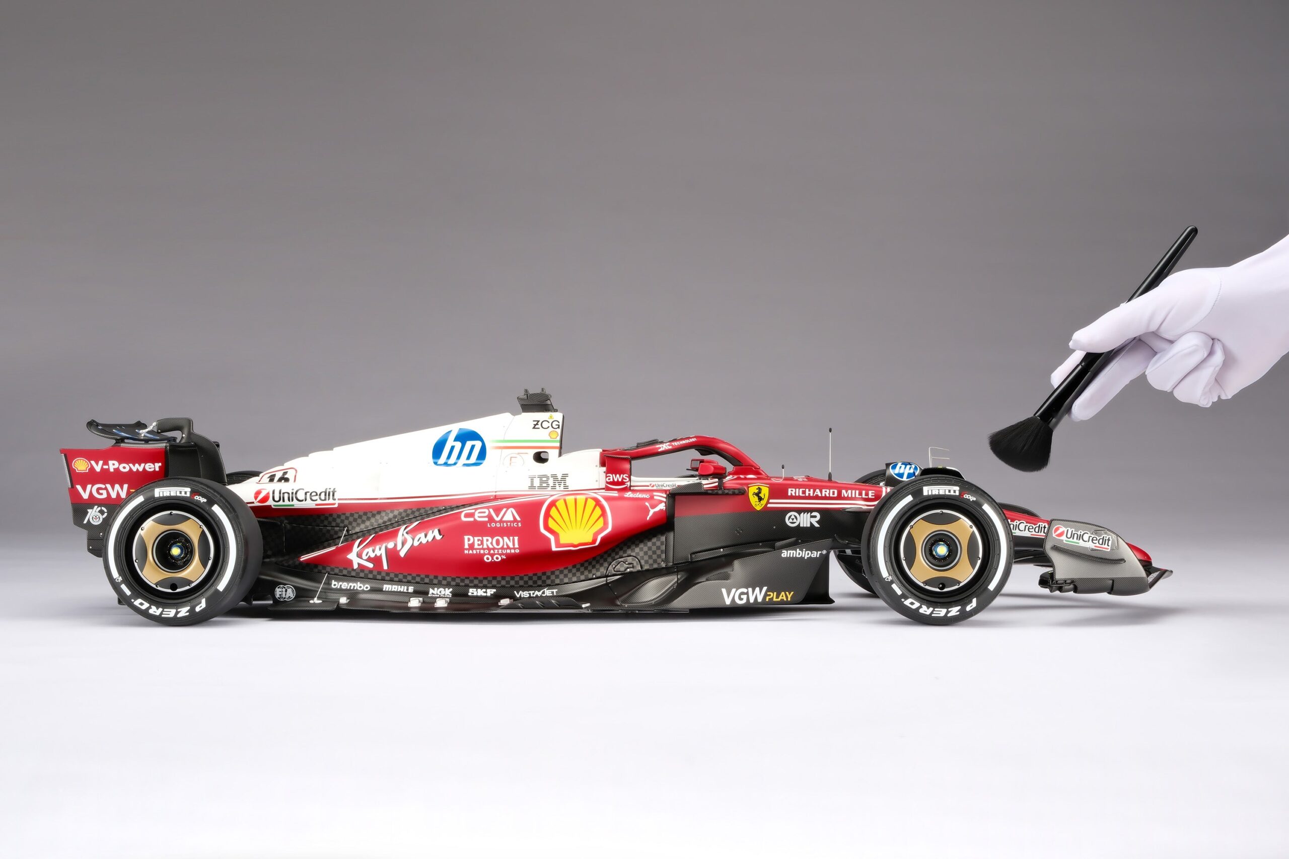 Amalgam Ferrari SF-25 2025 Italian Grand Prix - Charles Leclerc - Rot | 1:8 – Bild 4