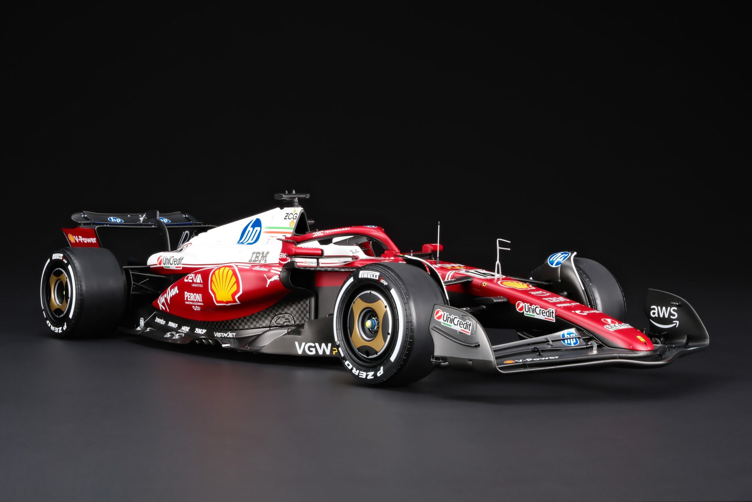 Amalgam Ferrari SF-25 2025 Italian Grand Prix - Charles Leclerc - Rot | 1:8