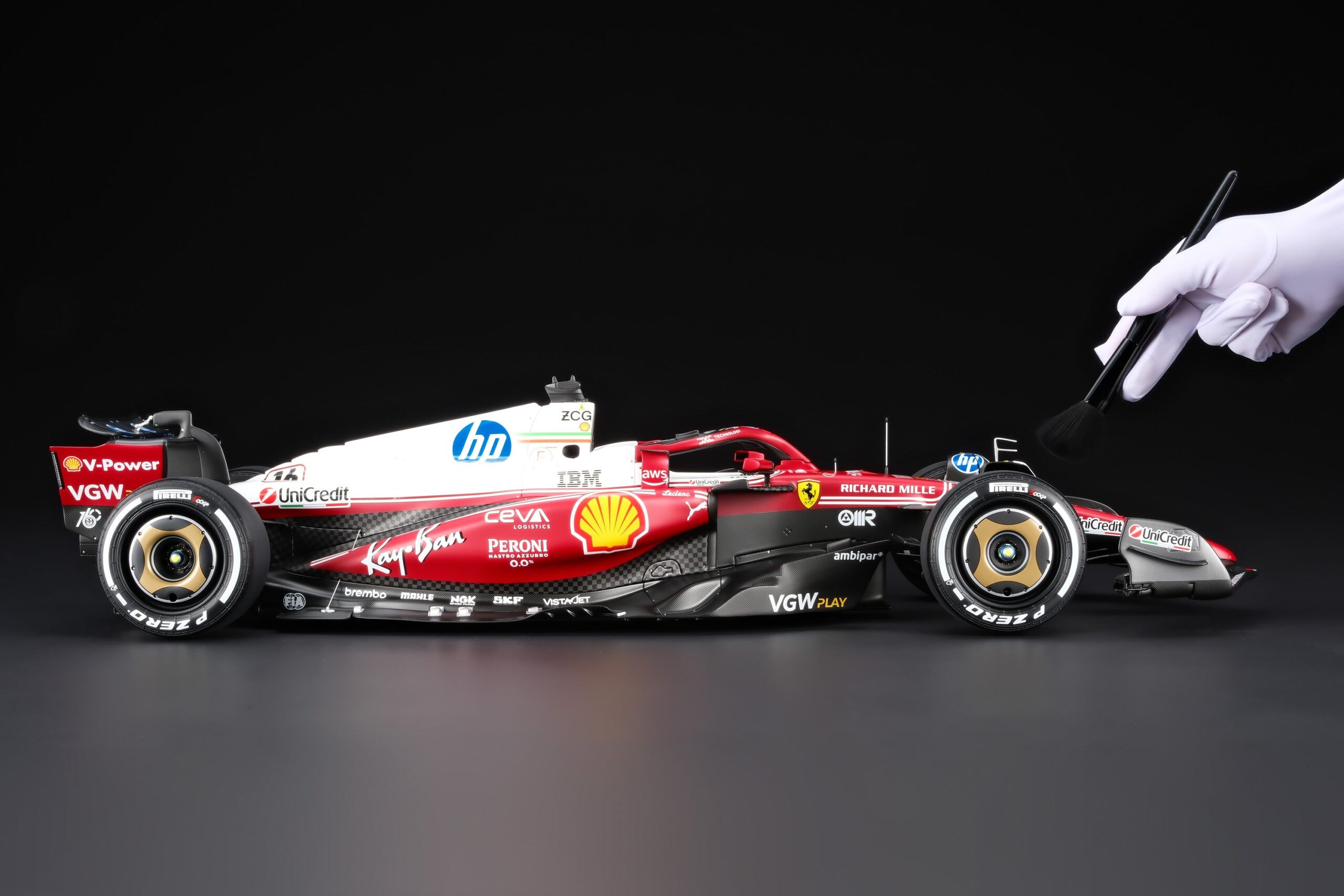 Amalgam Ferrari SF-25 2025 Italian Grand Prix - Charles Leclerc - Rot | 1:8 – Bild 3
