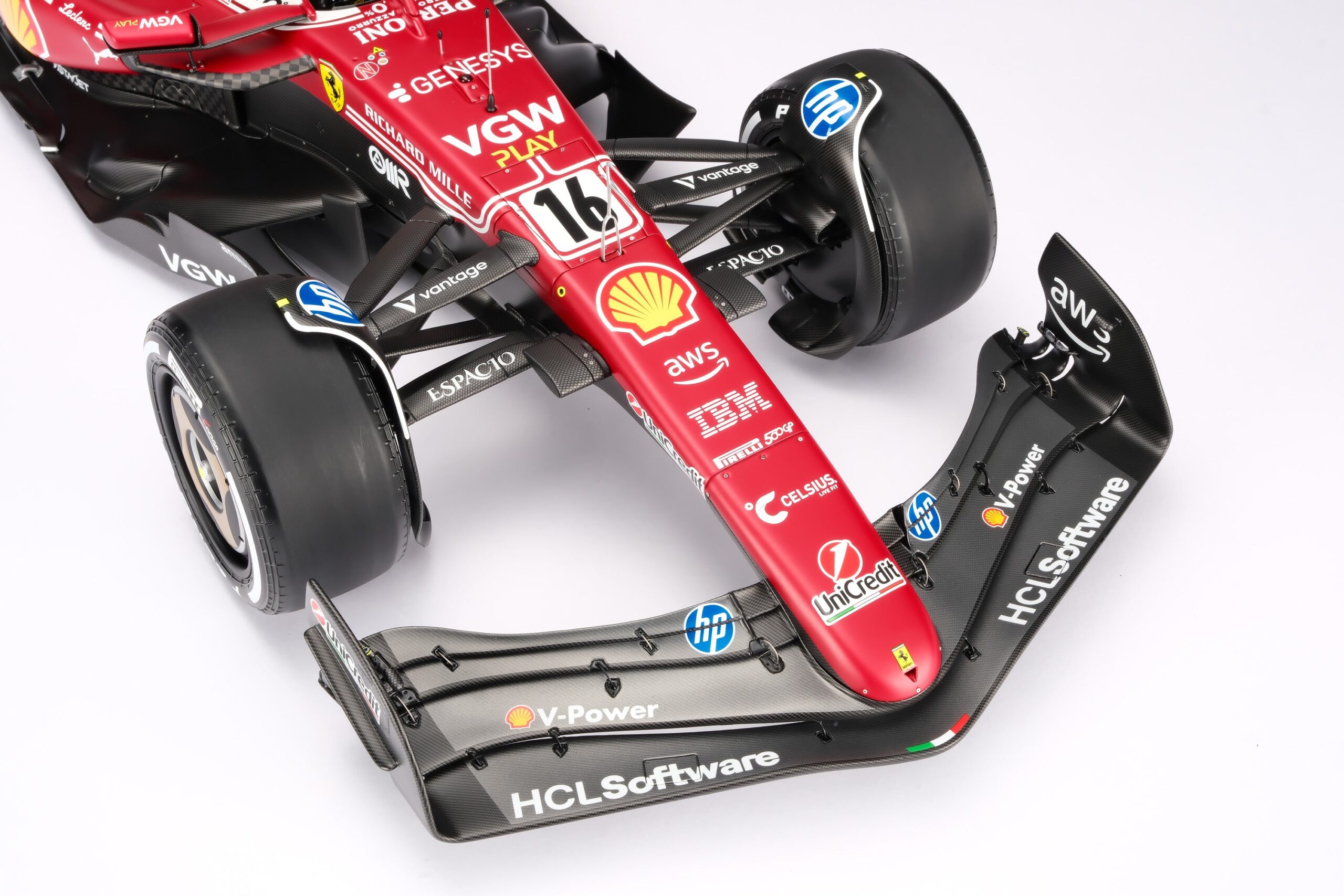 Amalgam Ferrari SF-25 2025 Italian Grand Prix - Charles Leclerc - Rot | 1:8 – Bild 7