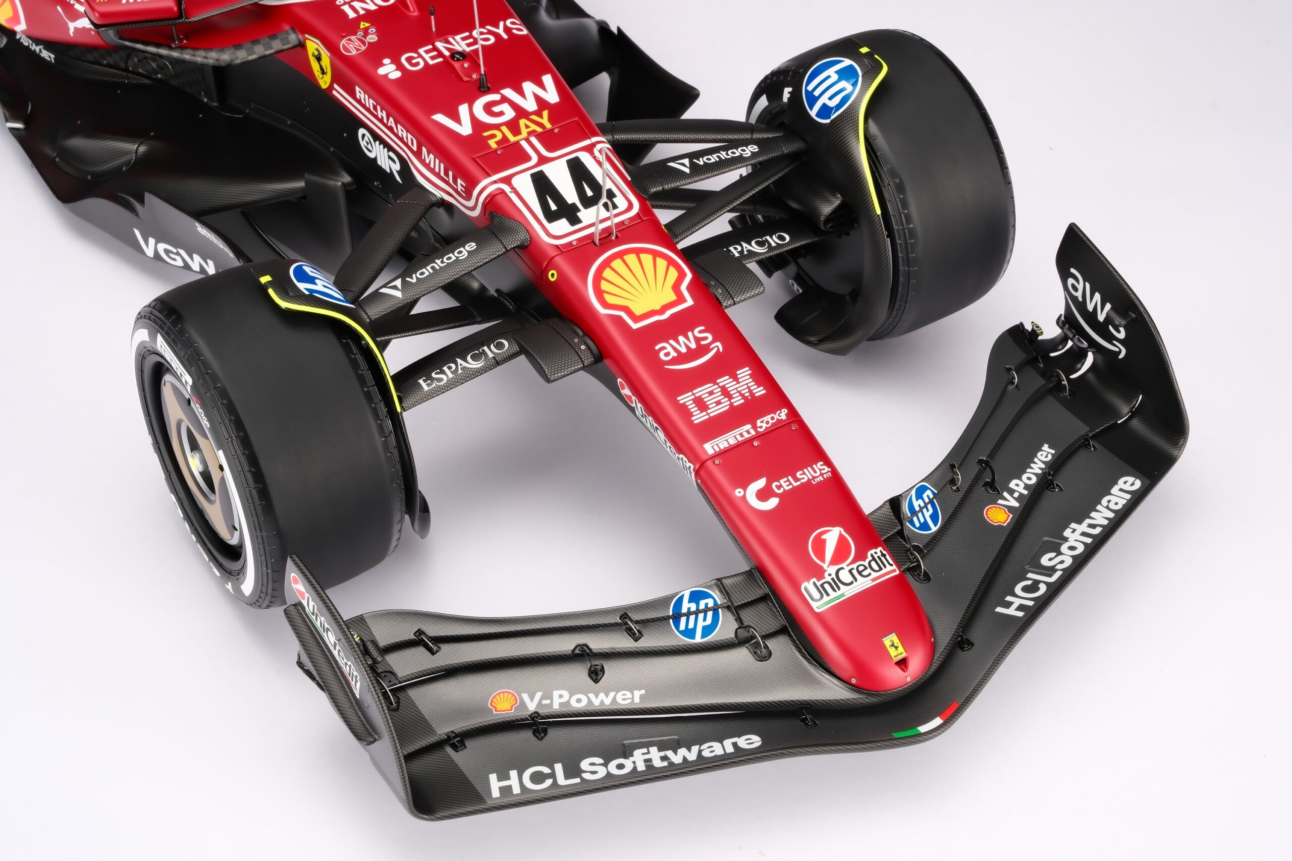 Amalgam Ferrari SF-25 2025 Italian Grand Prix - Lewis Hamilton - Rot | 1:8 – Bild 6