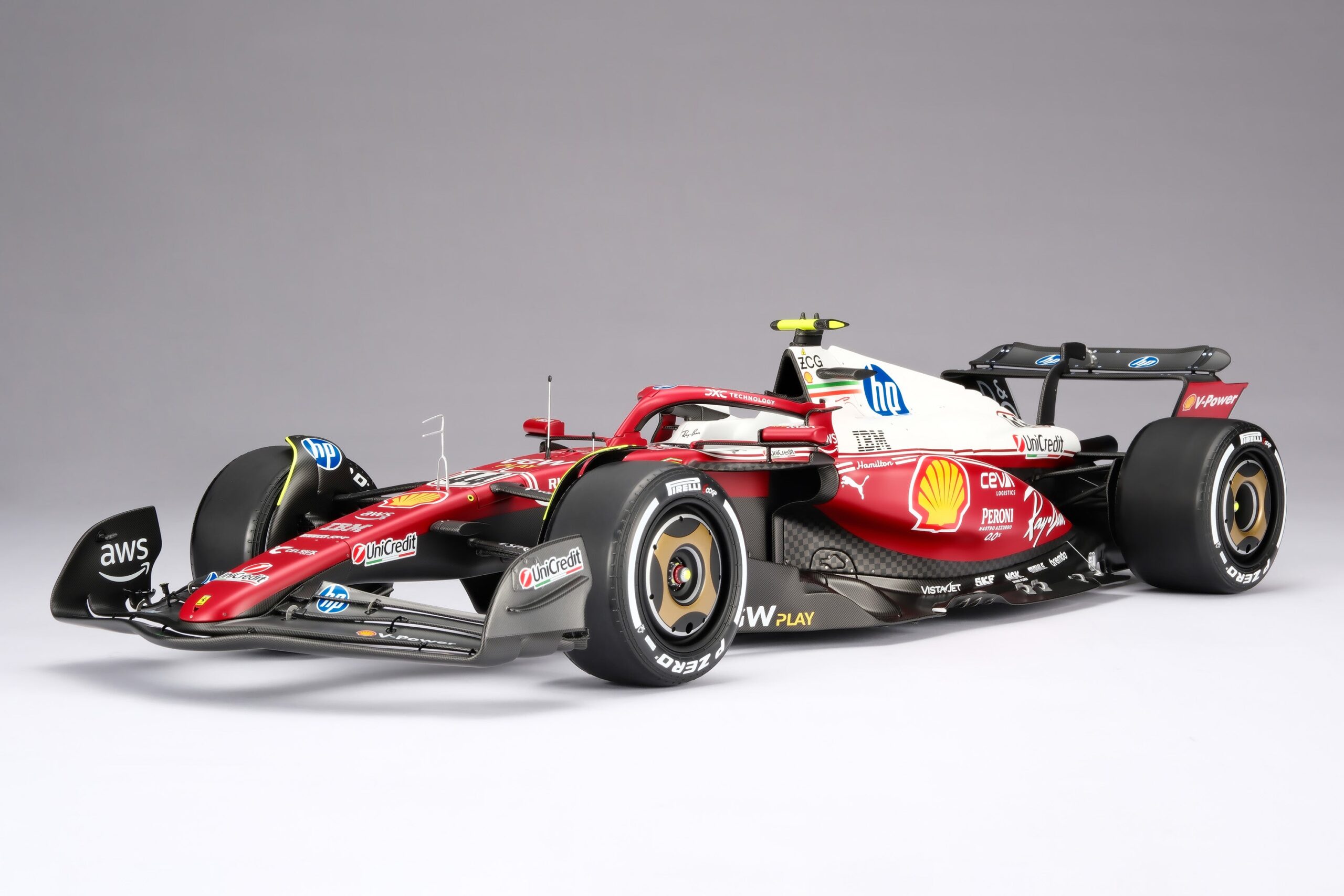 Amalgam Ferrari SF-25 2025 Italian Grand Prix - Lewis Hamilton - Rot | 1:8 – Bild 10