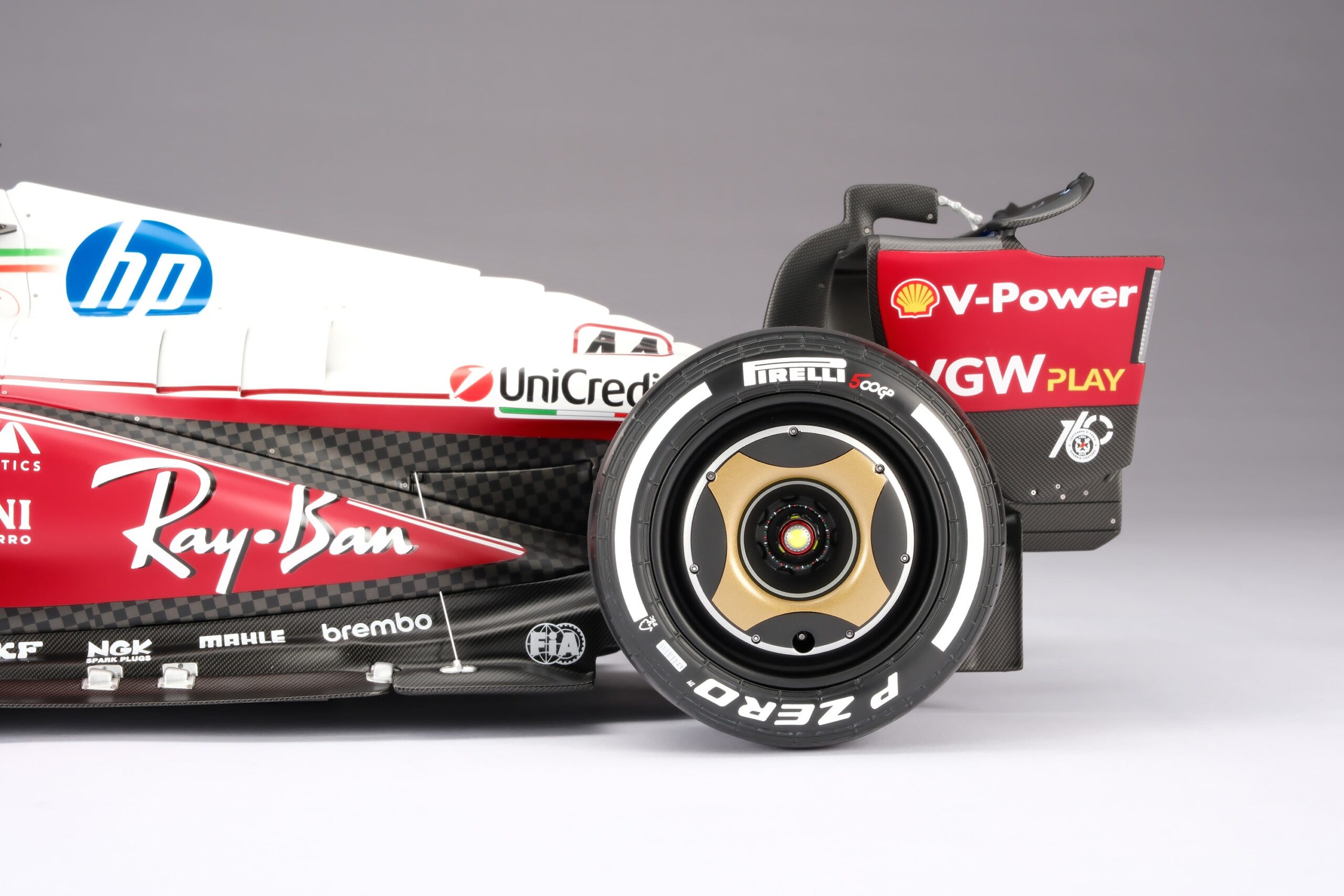 Amalgam Ferrari SF-25 2025 Italian Grand Prix - Lewis Hamilton - Rot | 1:8 – Bild 13