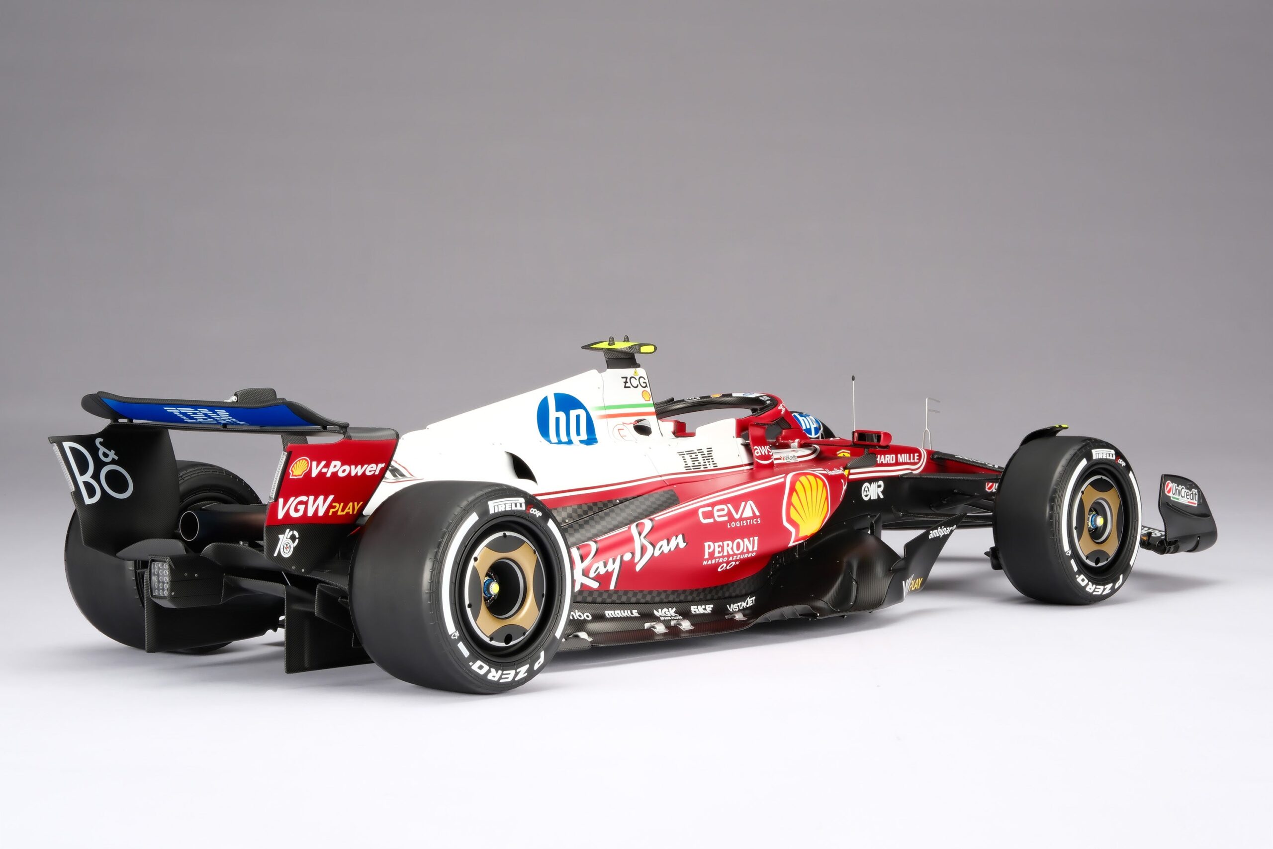 Amalgam Ferrari SF-25 2025 Italian Grand Prix - Lewis Hamilton - Rot | 1:8 – Bild 18