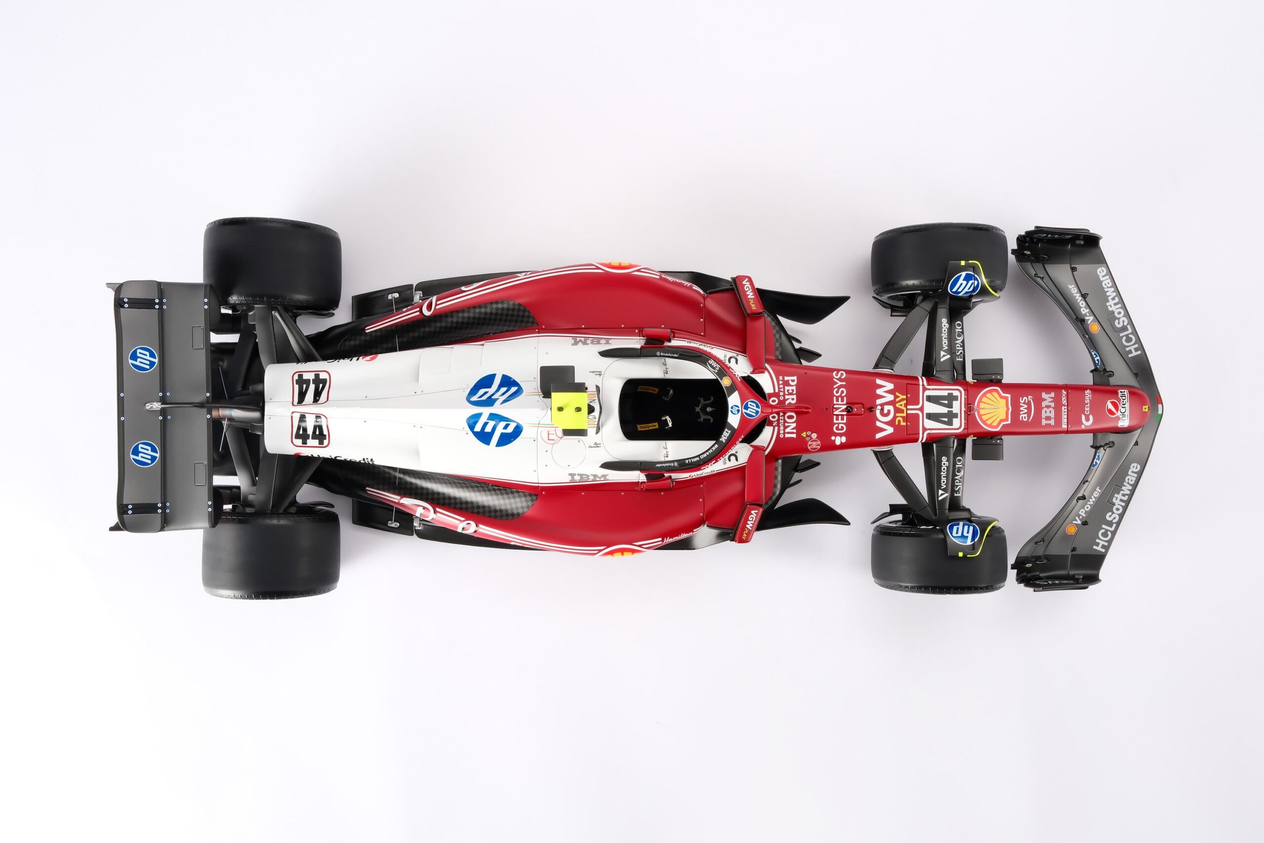 Amalgam Ferrari SF-25 2025 Italian Grand Prix - Lewis Hamilton - Rot | 1:8 – Bild 24