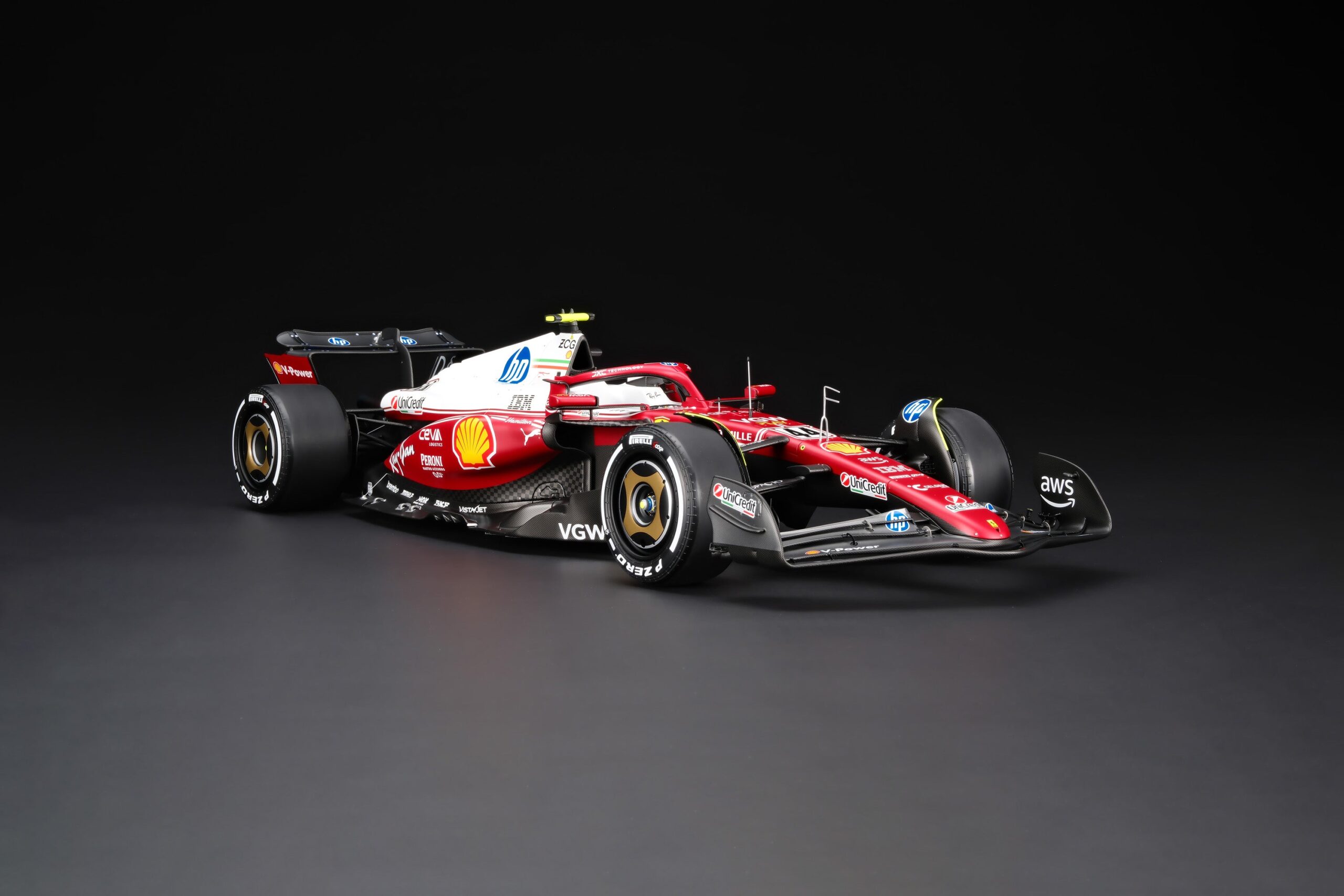 Amalgam Ferrari SF-25 2025 Italian Grand Prix - Lewis Hamilton - Rot | 1:8 – Bild 2